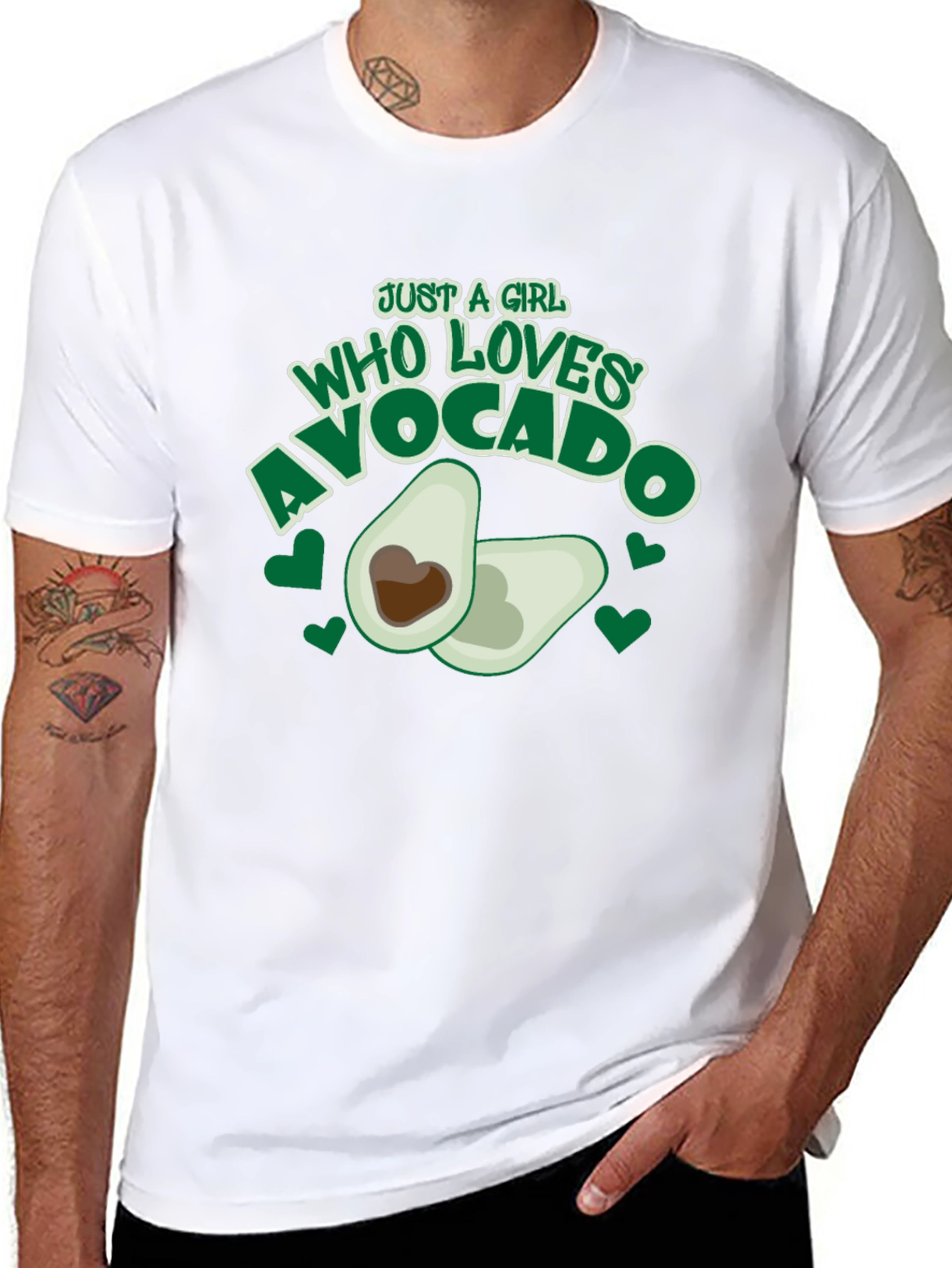 Just a Girl Who Loves Avocado Graphic Tee
