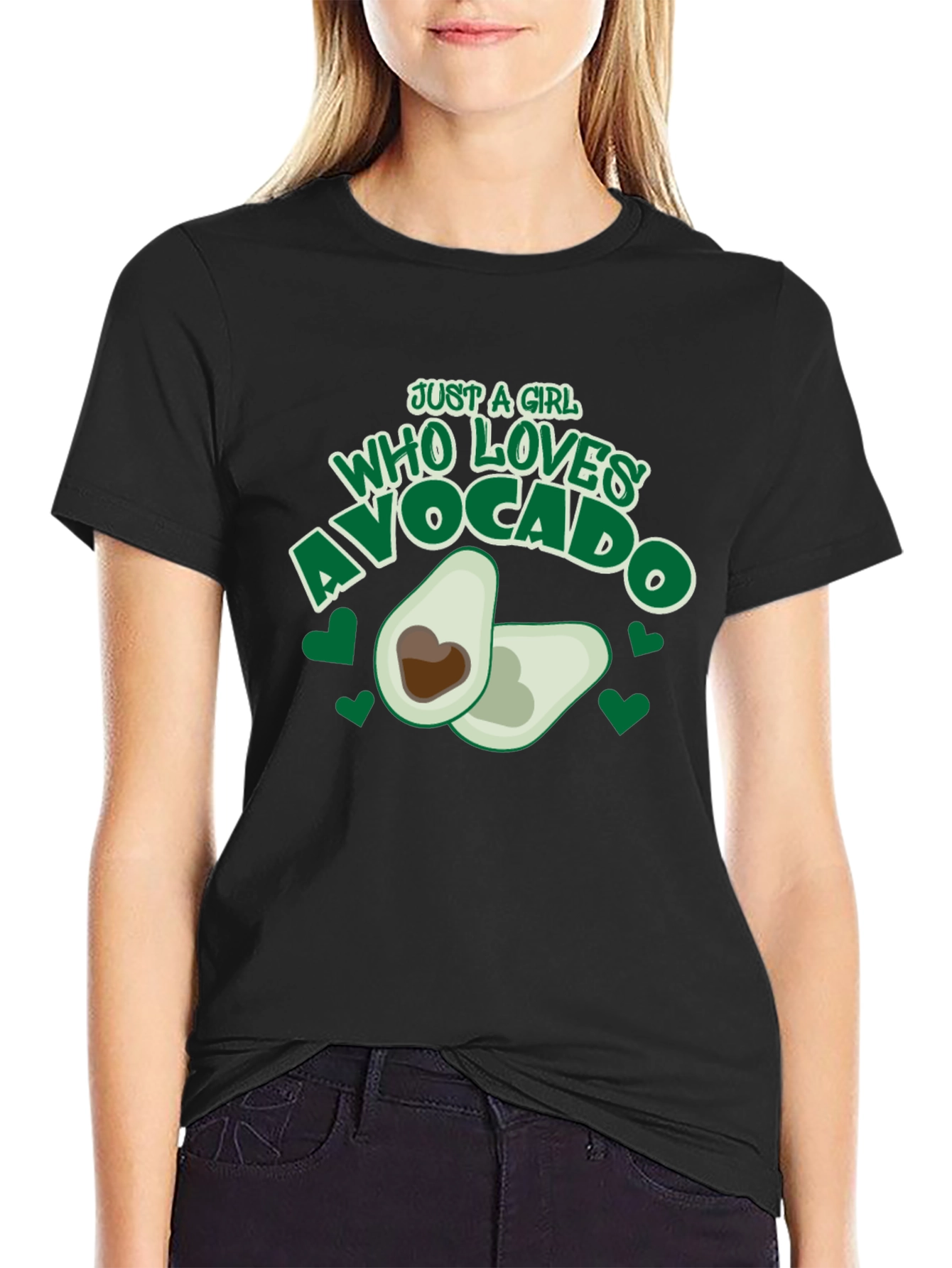Just a Girl Who Loves Avocado Graphic Tee