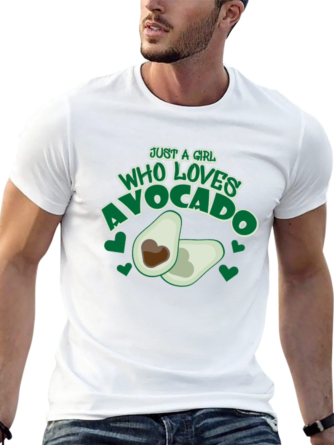 Just a Girl Who Loves Avocado Graphic Tee