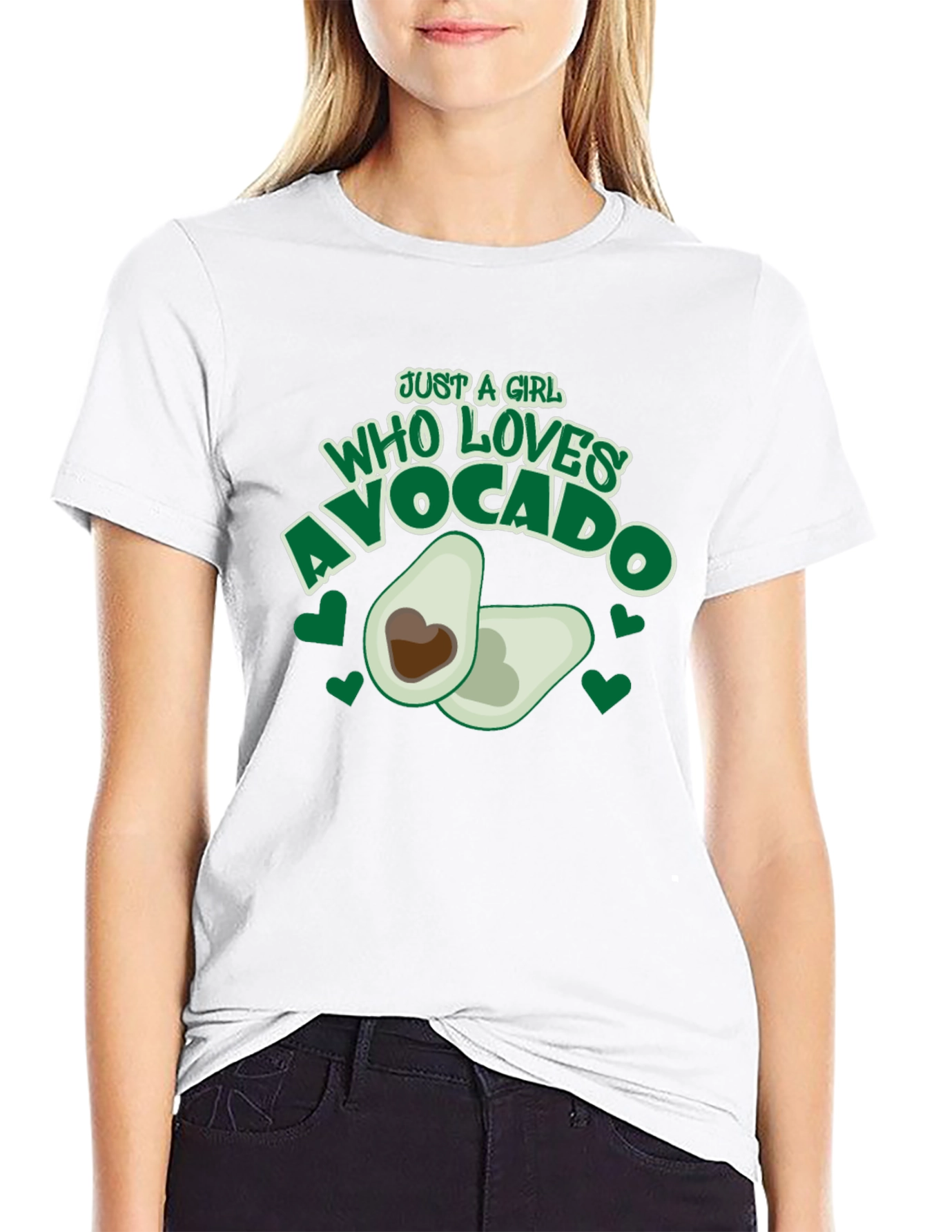 Just a Girl Who Loves Avocado Graphic Tee