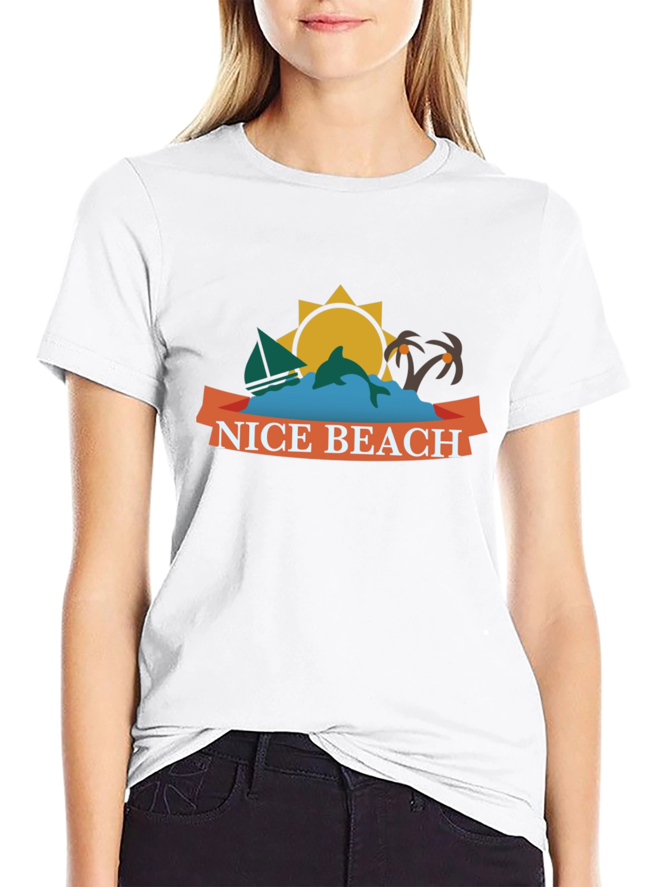 Nice Beach Graphic T-Shirt - Summer Vacation Tee