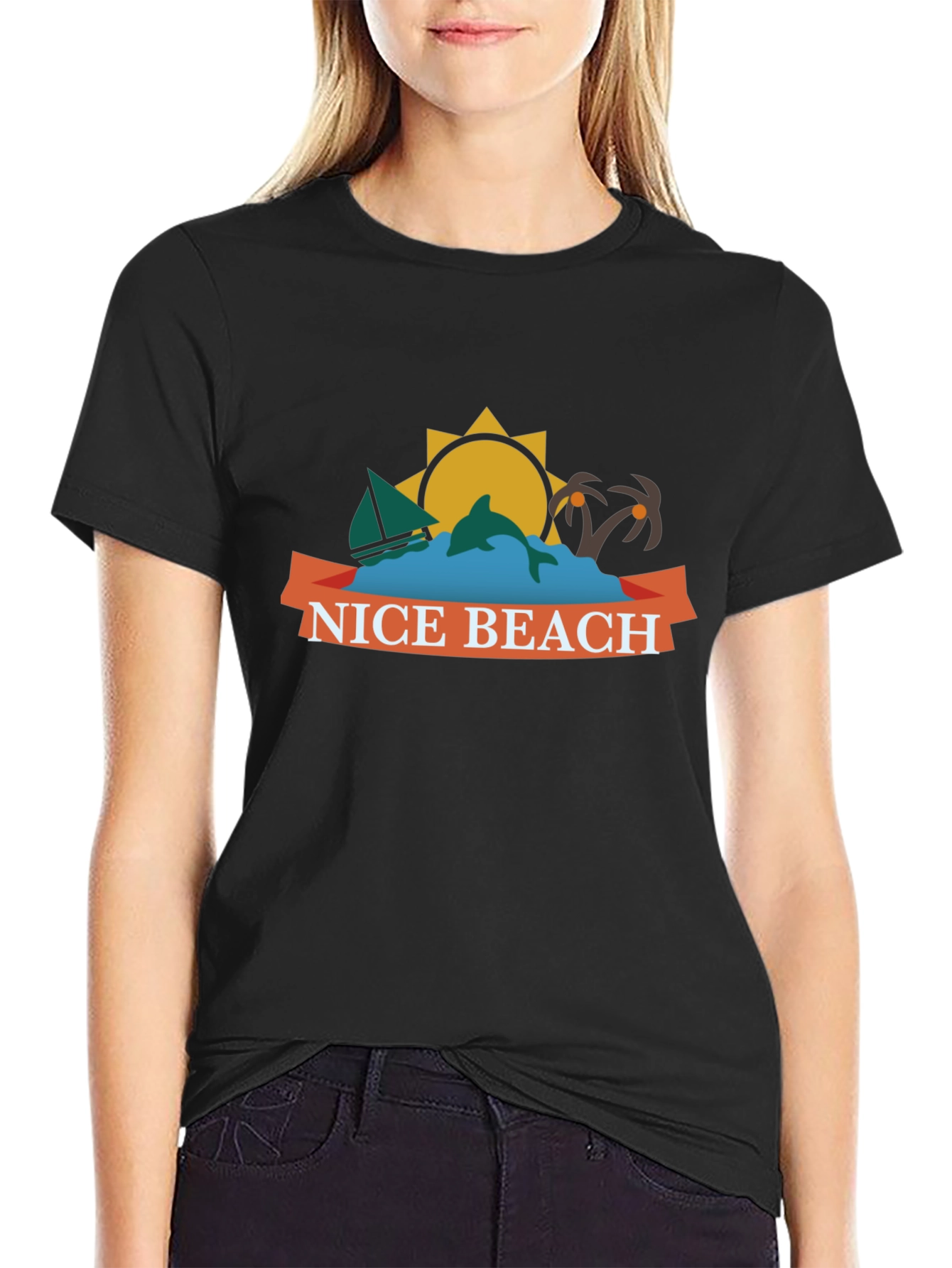 Nice Beach Graphic T-Shirt - Summer Vacation Tee