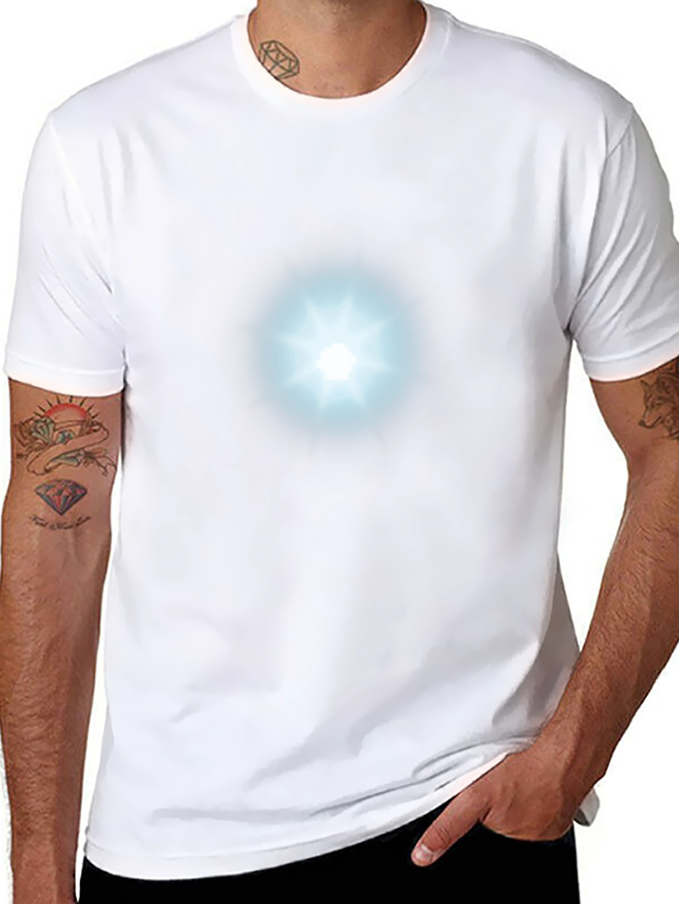 Arc Reactor Graphic Black T-Shirt