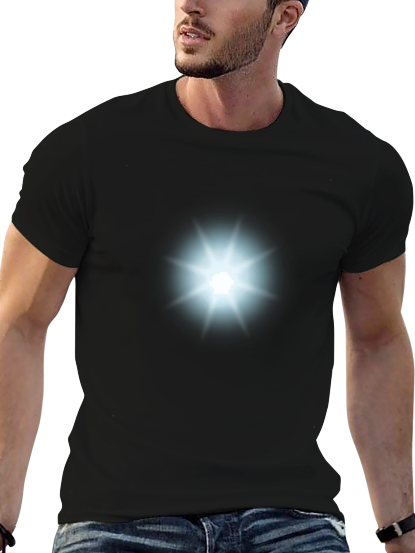 Arc Reactor Graphic Black T-Shirt