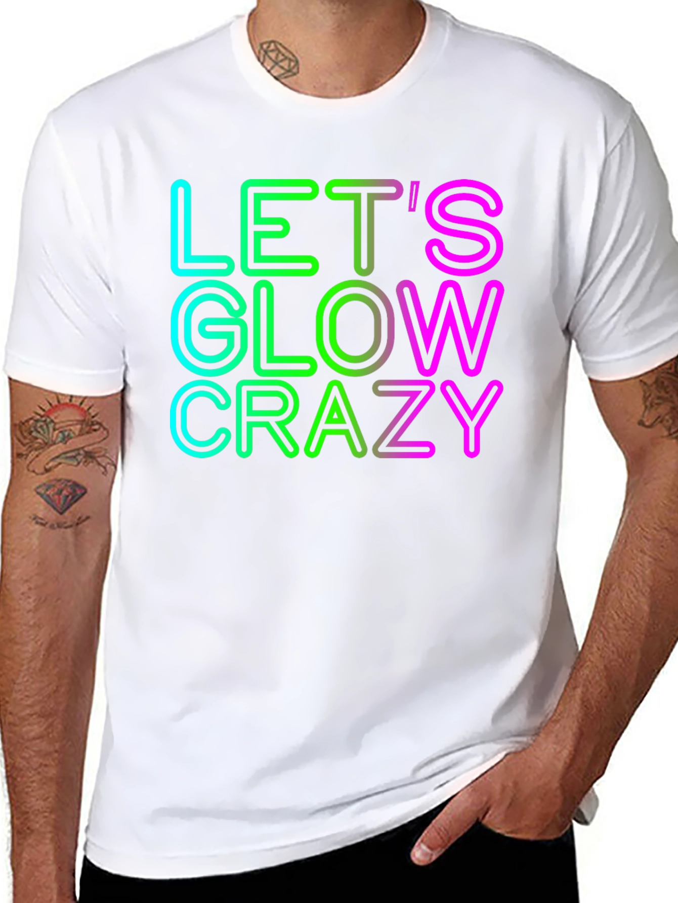 Lets Glow Crazy Graphic Tee