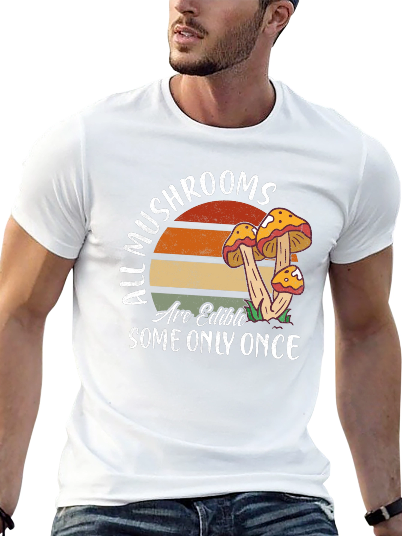 Mushroom Edible Once T-Shirt Nature Tee