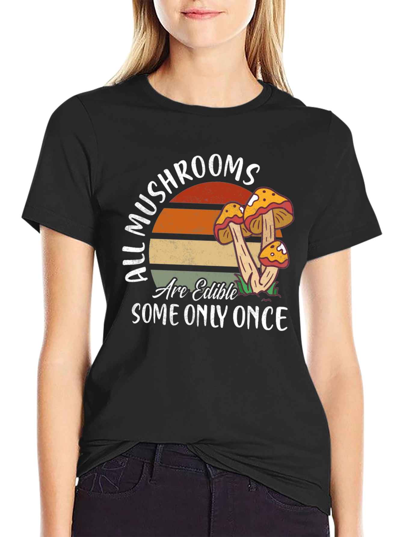 Mushroom Edible Once T-Shirt Nature Tee