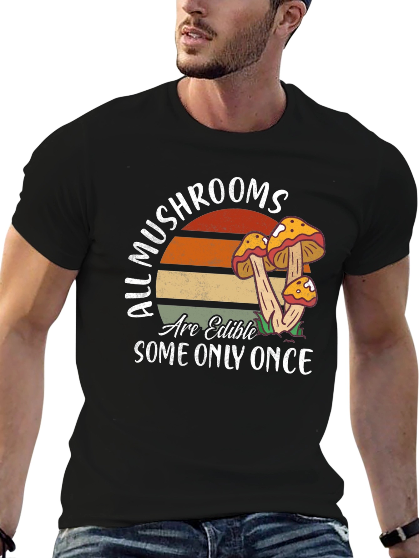 Mushroom Edible Once T-Shirt Nature Tee