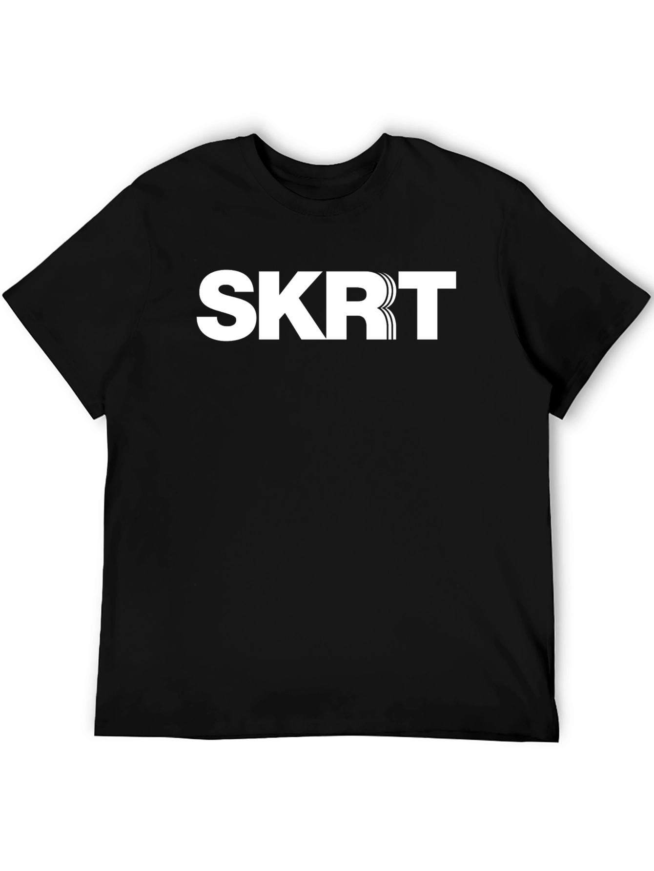 SKRT Graphic Print Black Short Sleeve T-Shirt