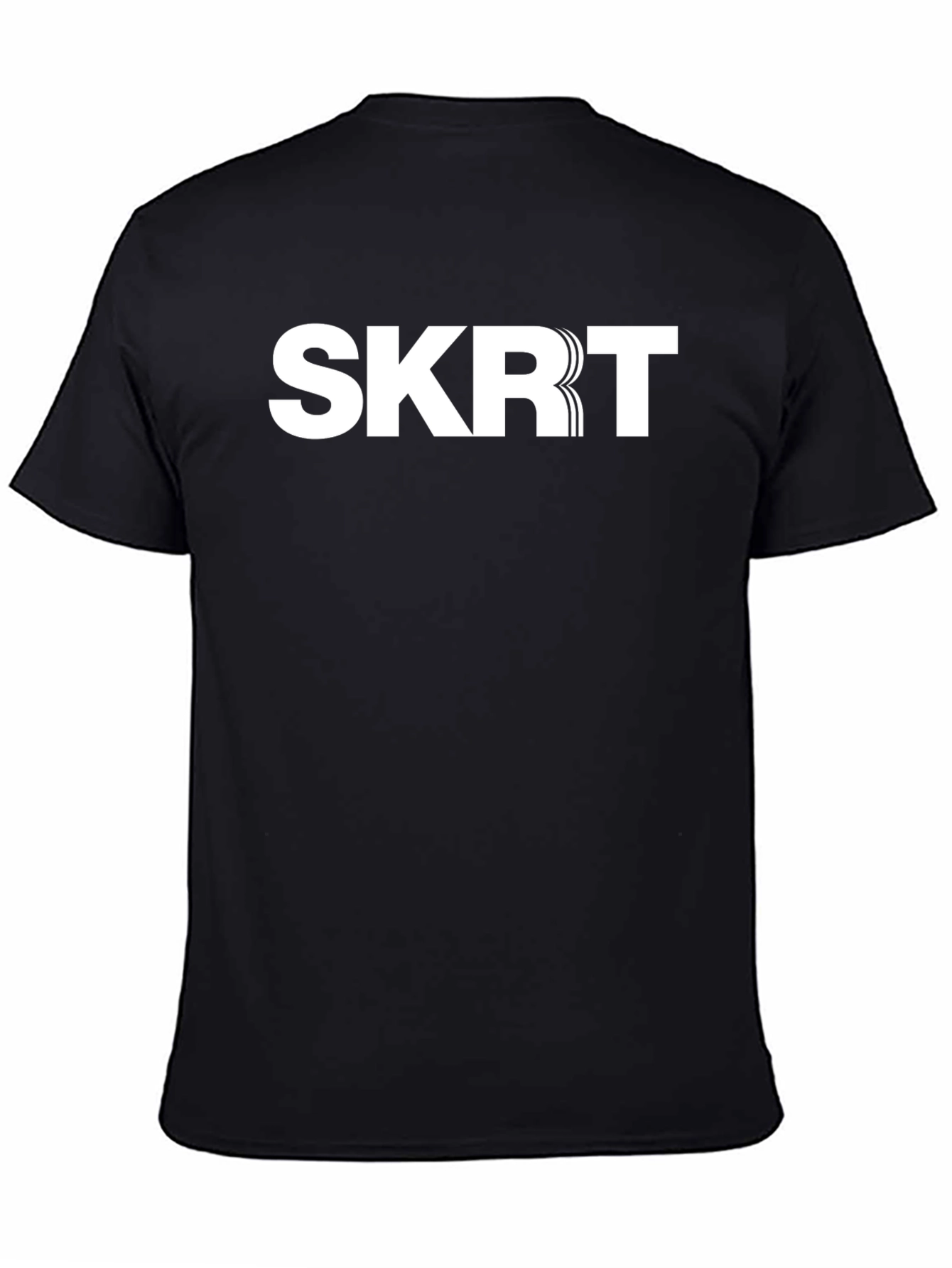 SKRT Graphic Print Black Short Sleeve T-Shirt