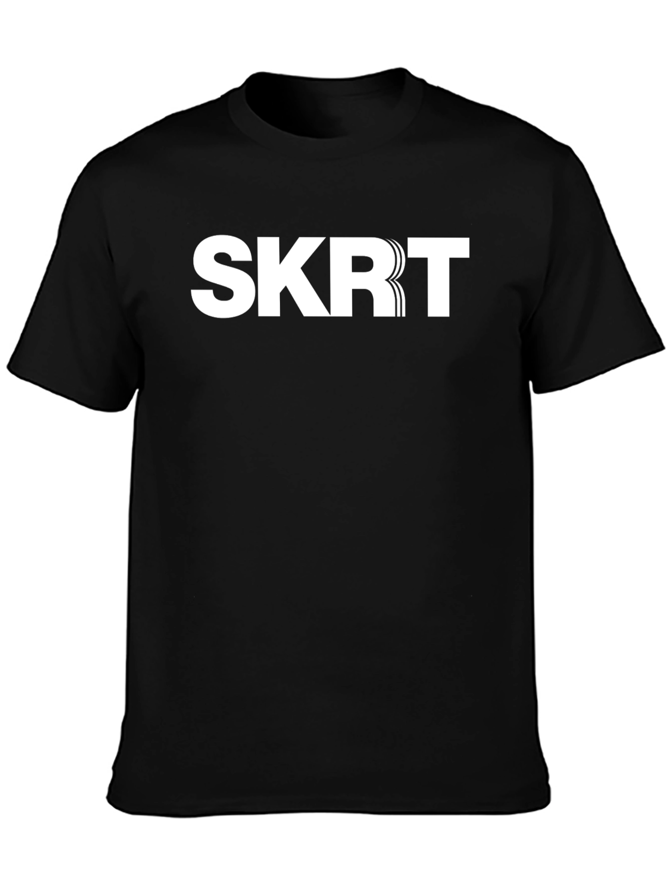 SKRT Graphic Print Black Short Sleeve T-Shirt
