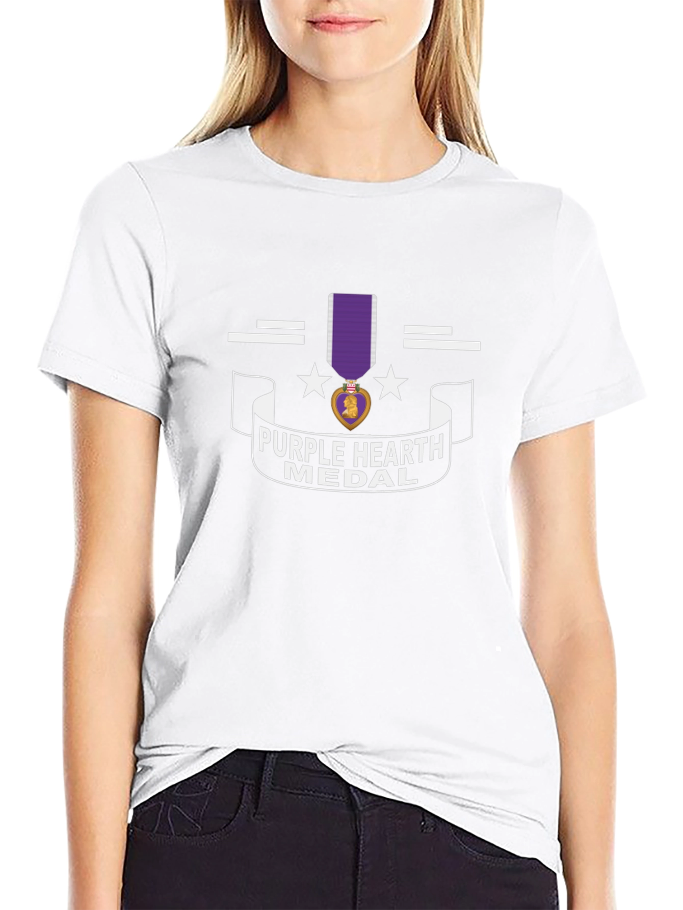 Purple Heart Medal Graphic T-Shirt