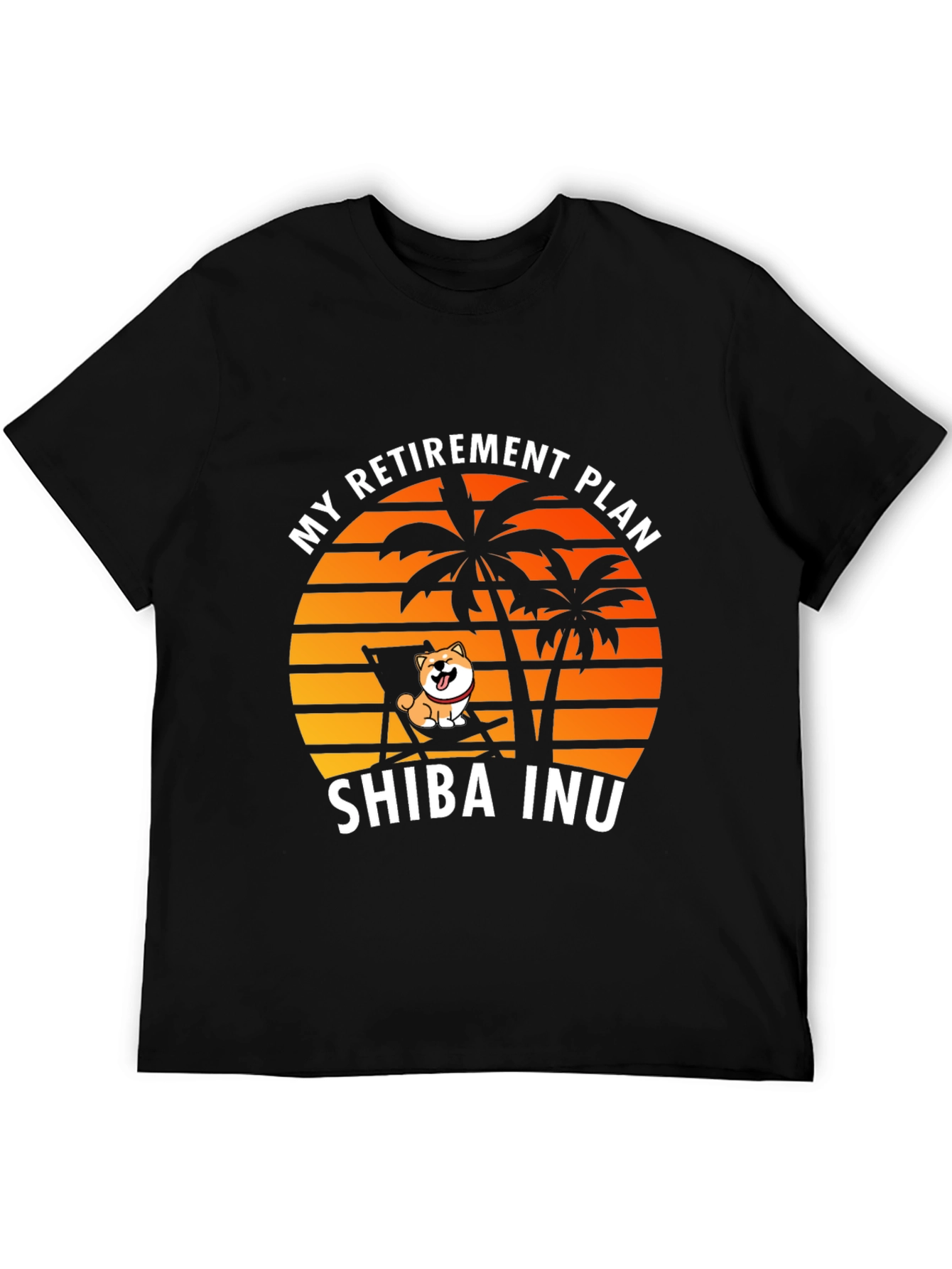 Shiba Inu Retirement Plan Graphic Tee