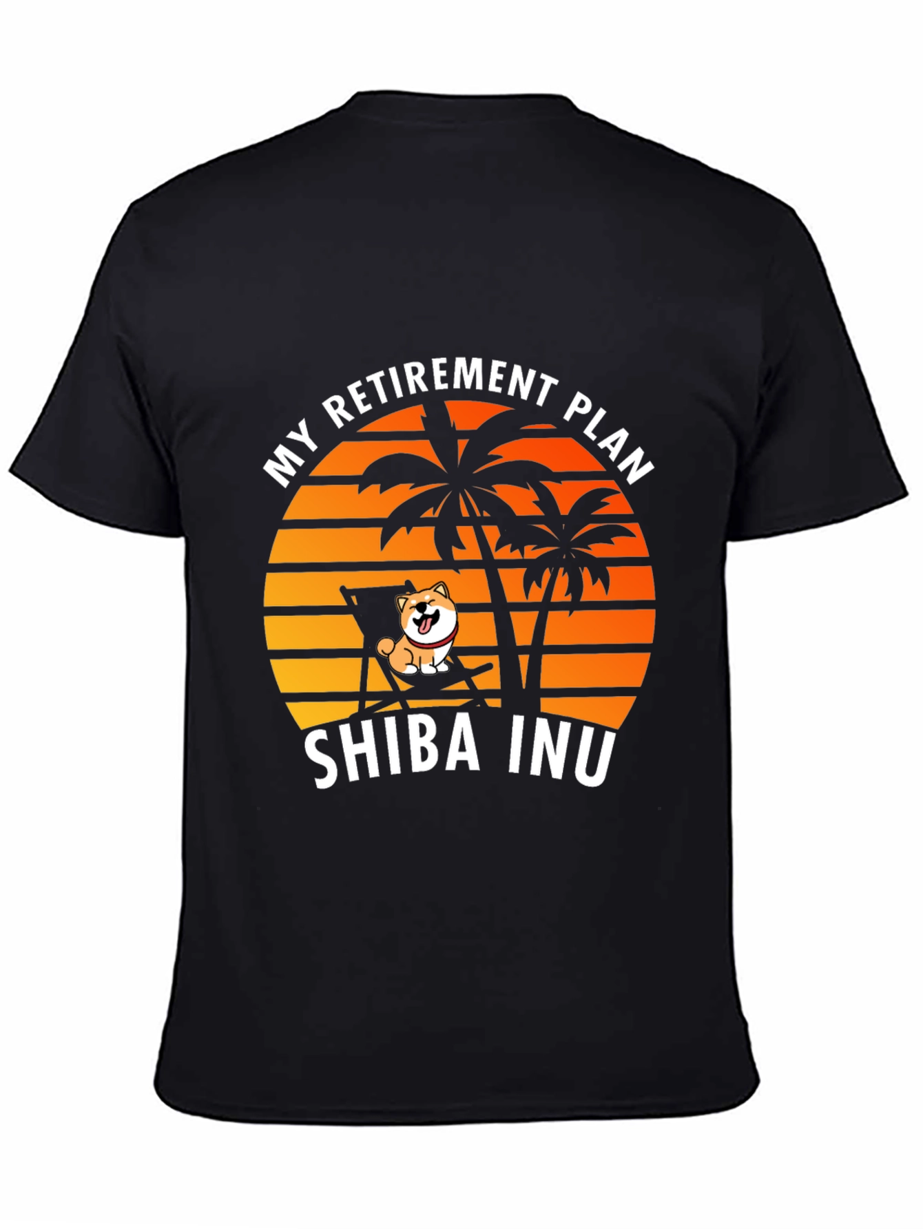 Shiba Inu Retirement Plan Graphic Tee