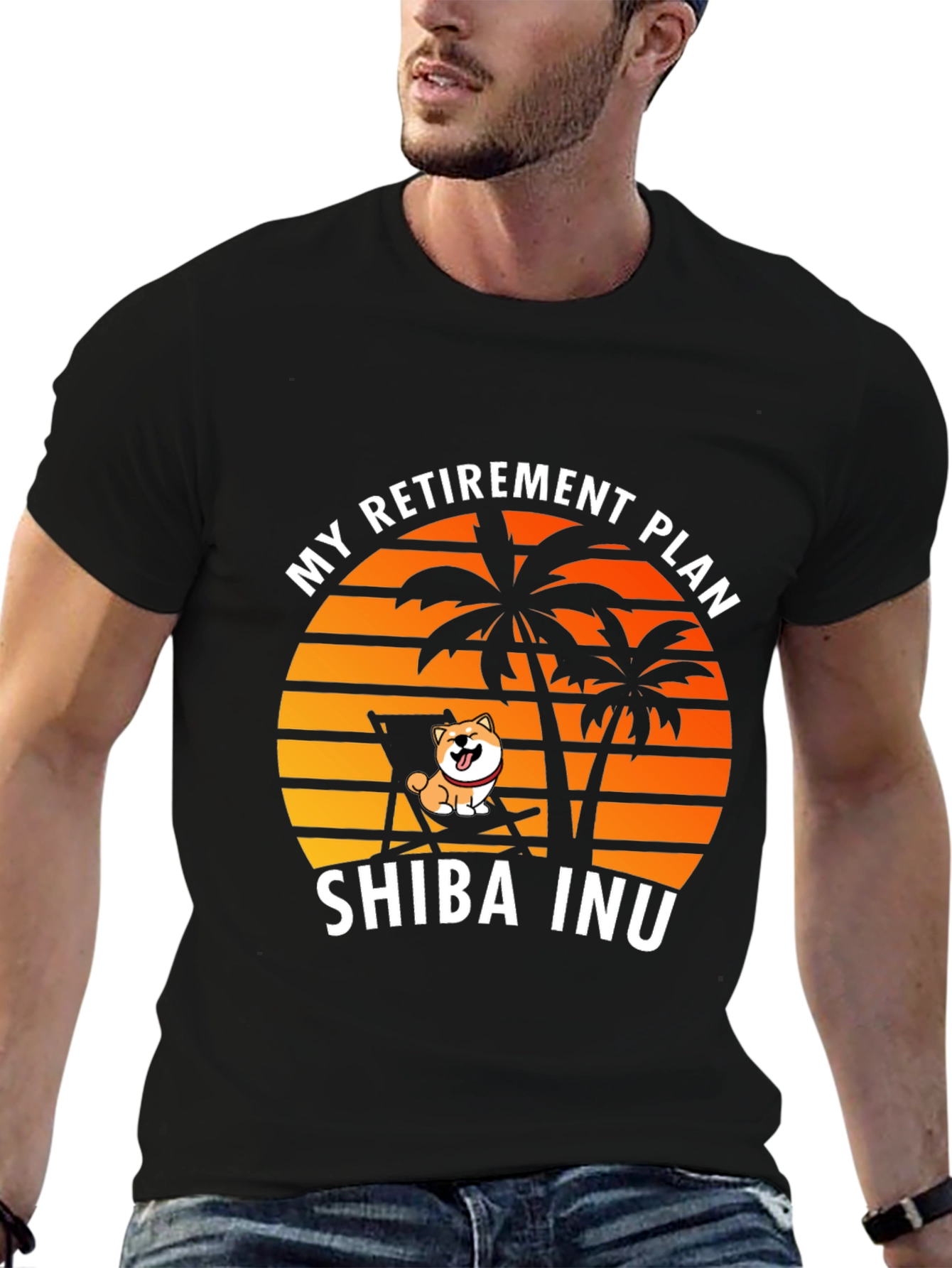 Shiba Inu Retirement Plan Graphic Tee