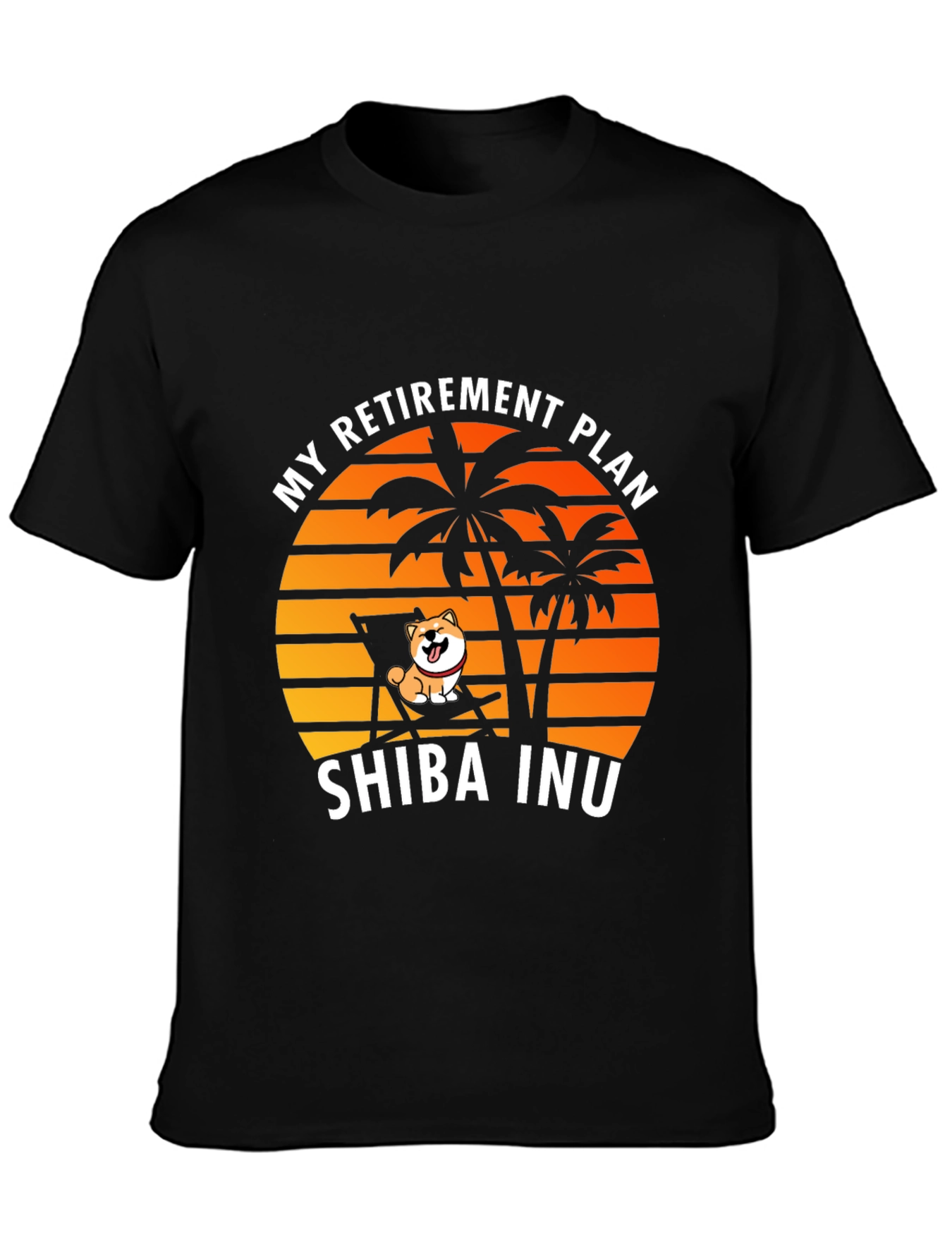 Shiba Inu Retirement Plan Graphic Tee