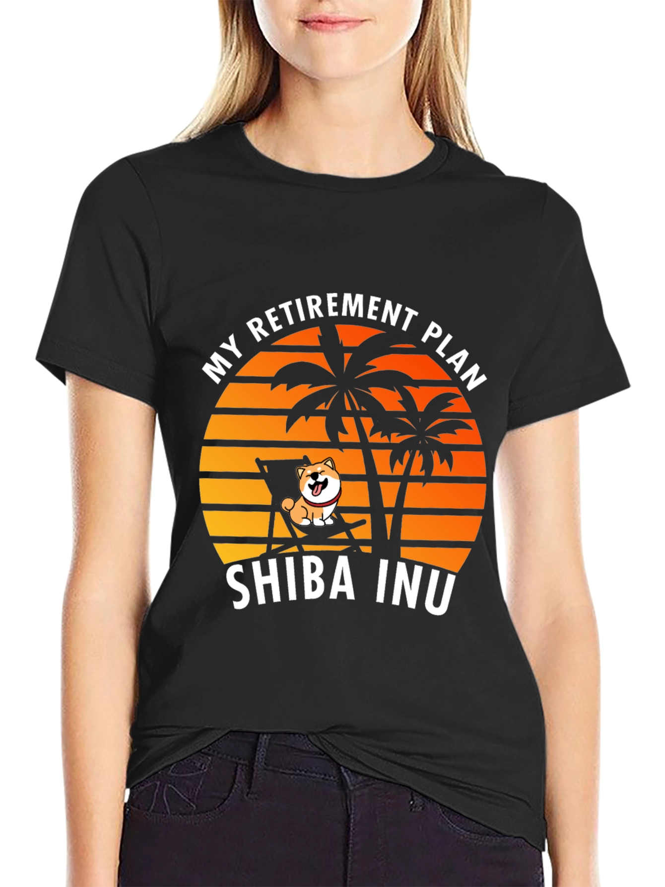 Shiba Inu Retirement Plan Graphic Tee