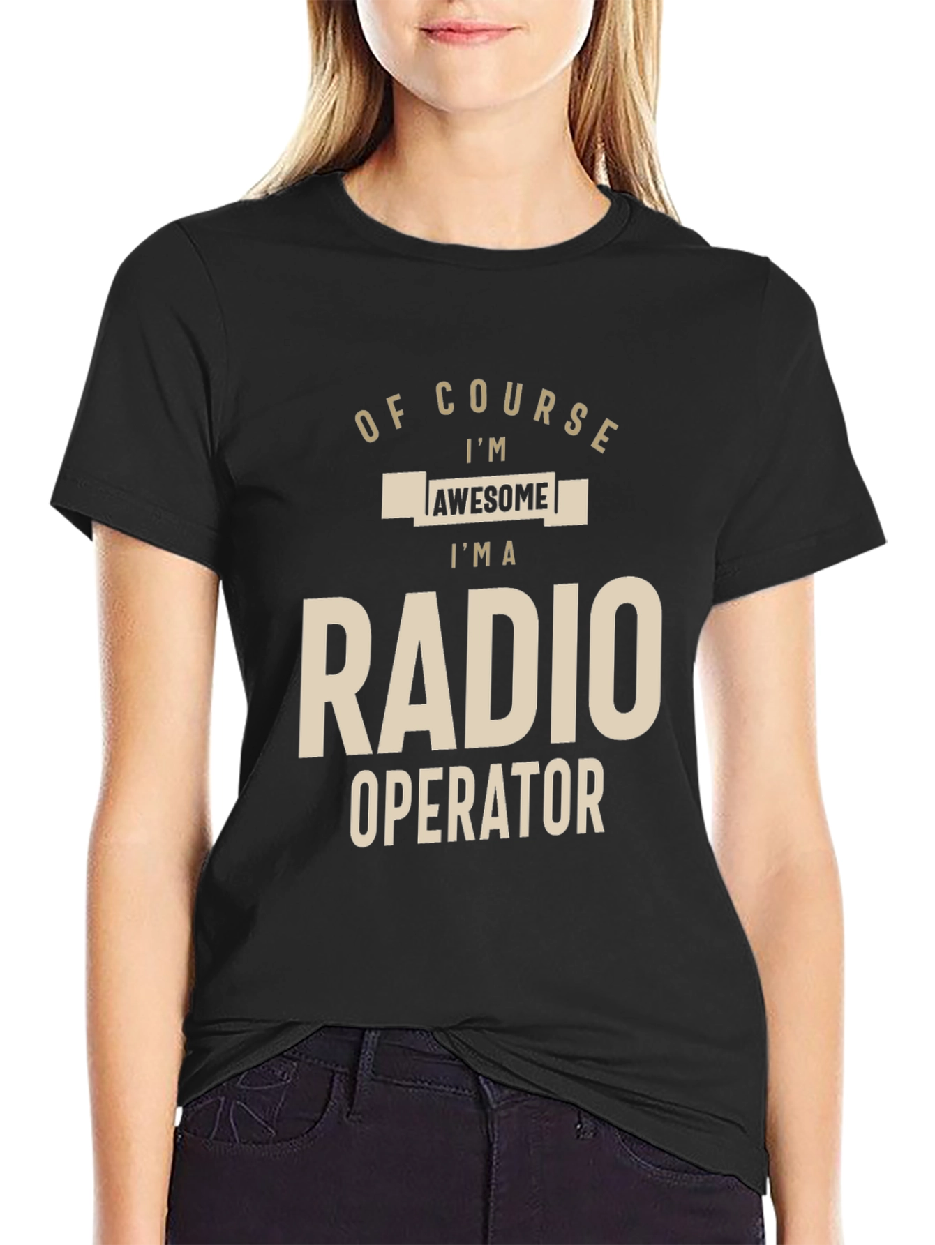 Awesome Radio Operator T-Shirt - Black