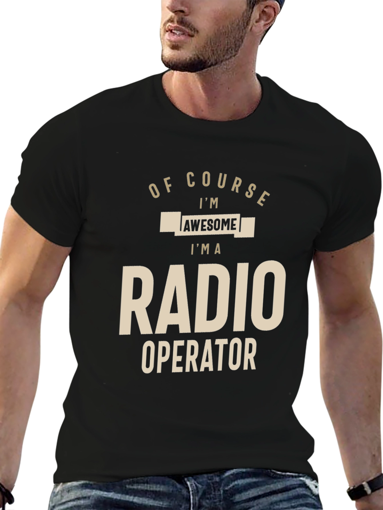 Awesome Radio Operator T-Shirt - Black