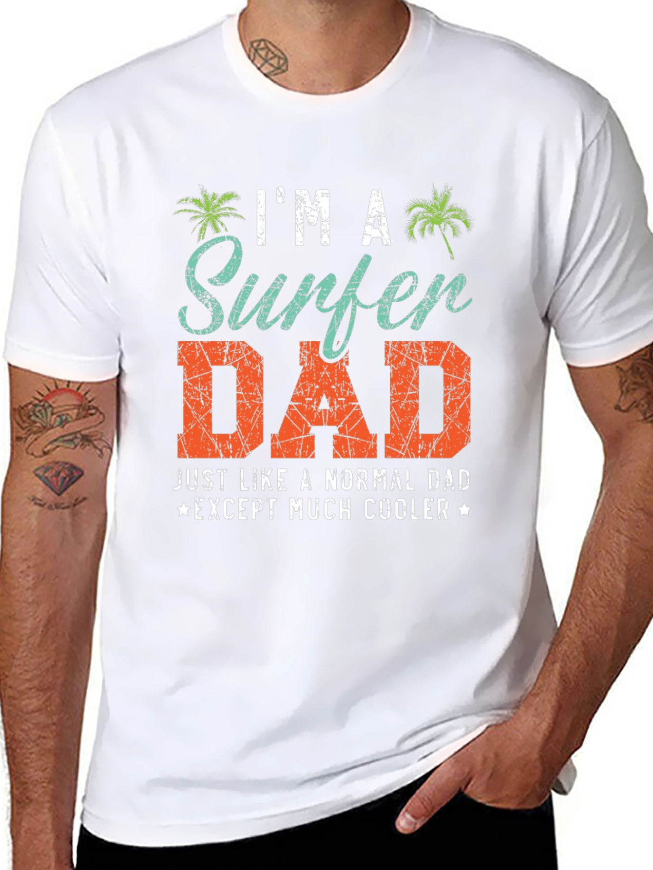 Surfer Dad T-Shirt - Cool Dad Tee