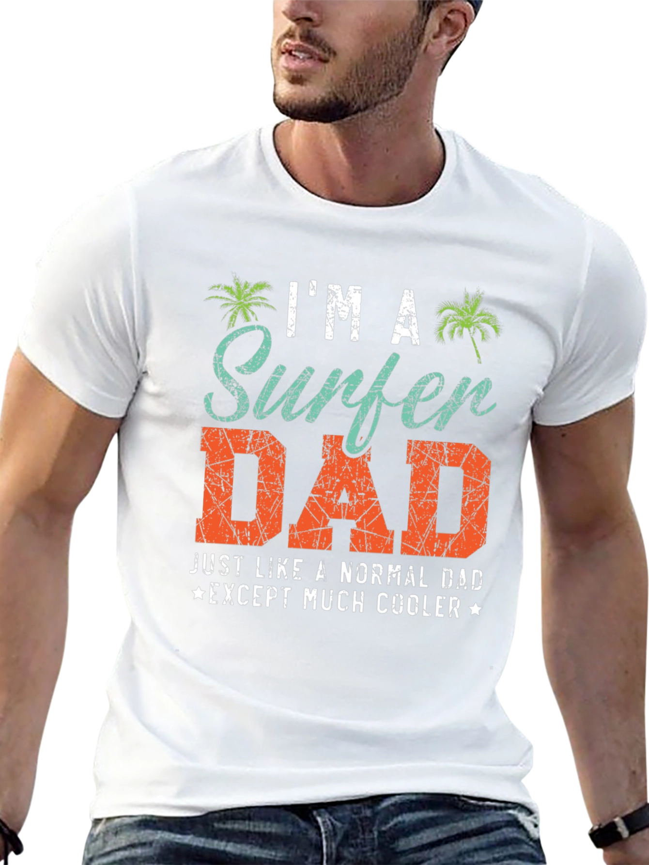 Surfer Dad T-Shirt - Cool Dad Tee