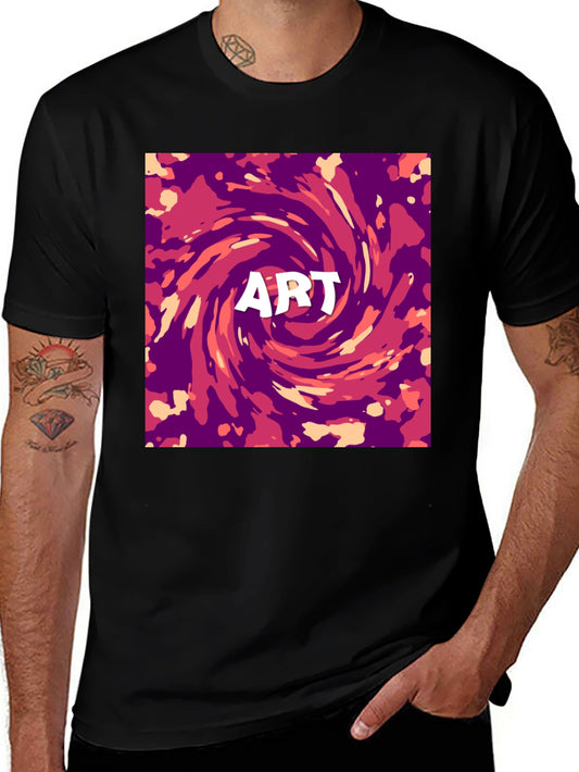 Abstract Art Swirl Graphic Print T-Shirt