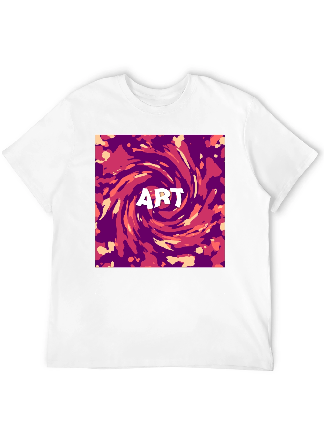 Abstract Art Swirl Graphic Print T-Shirt