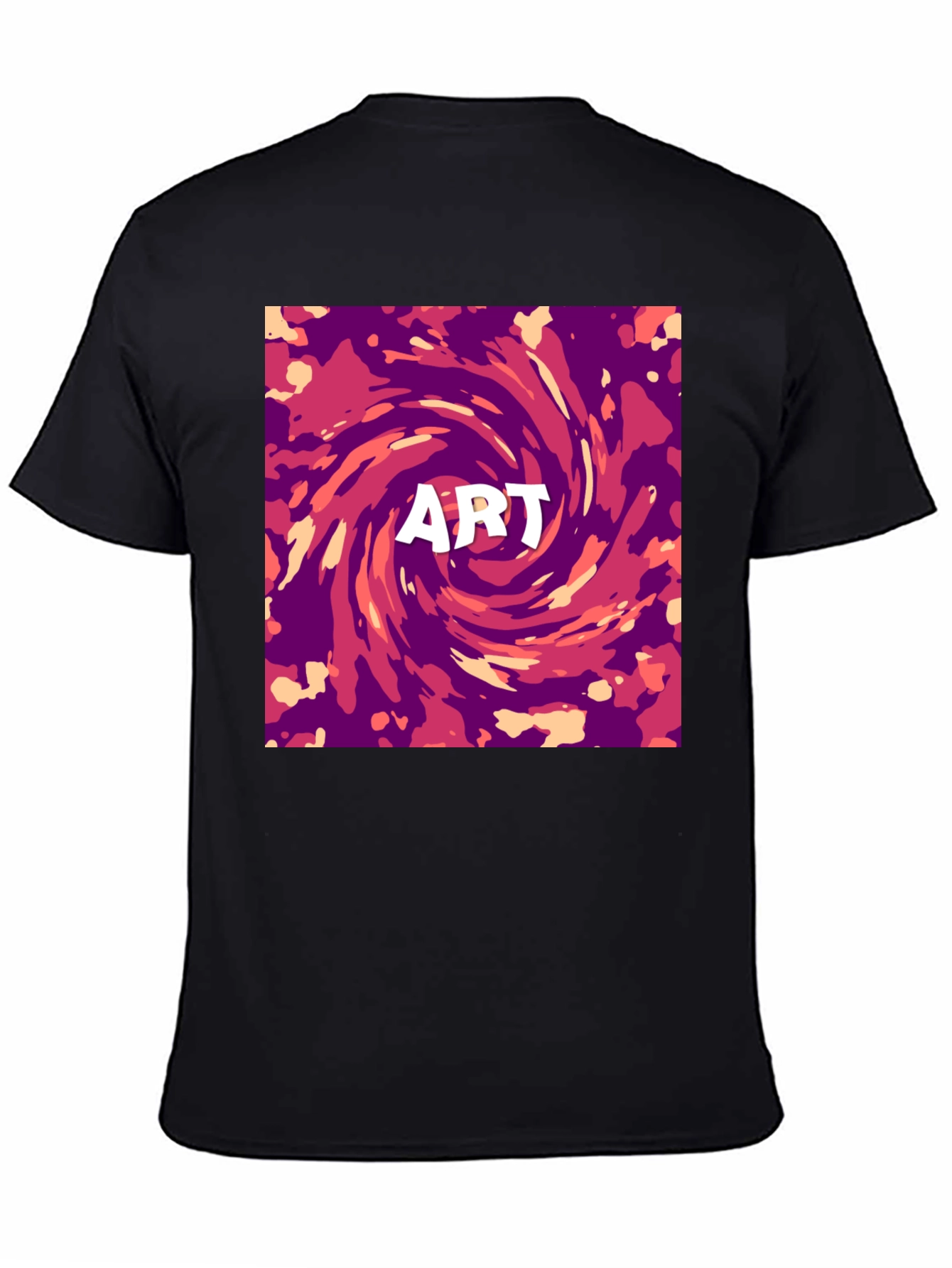 Abstract Art Swirl Graphic Print T-Shirt