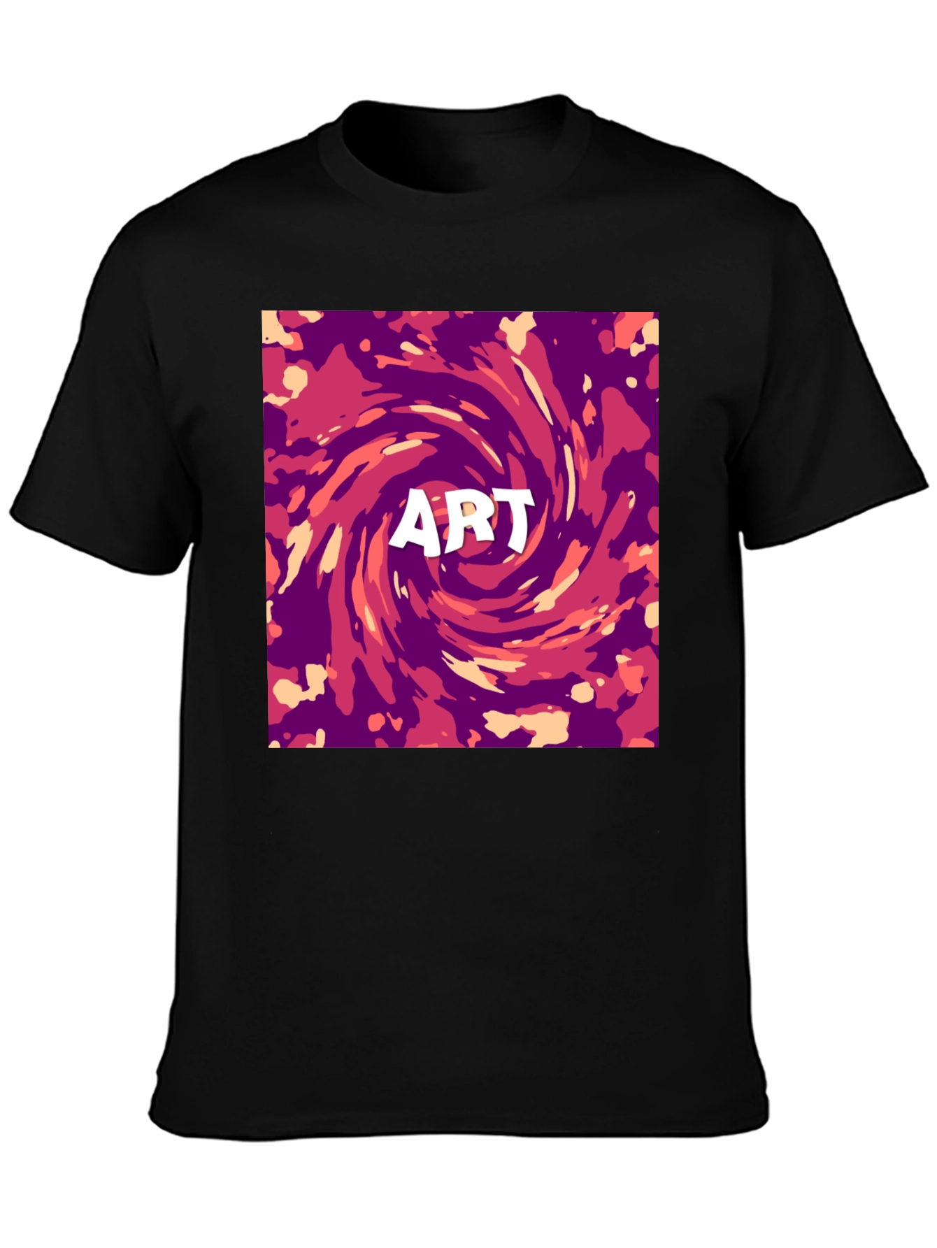 Abstract Art Swirl Graphic Print T-Shirt