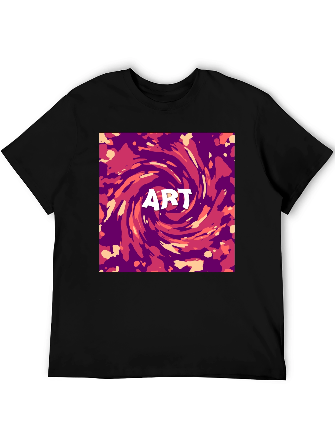 Abstract Art Swirl Graphic Print T-Shirt