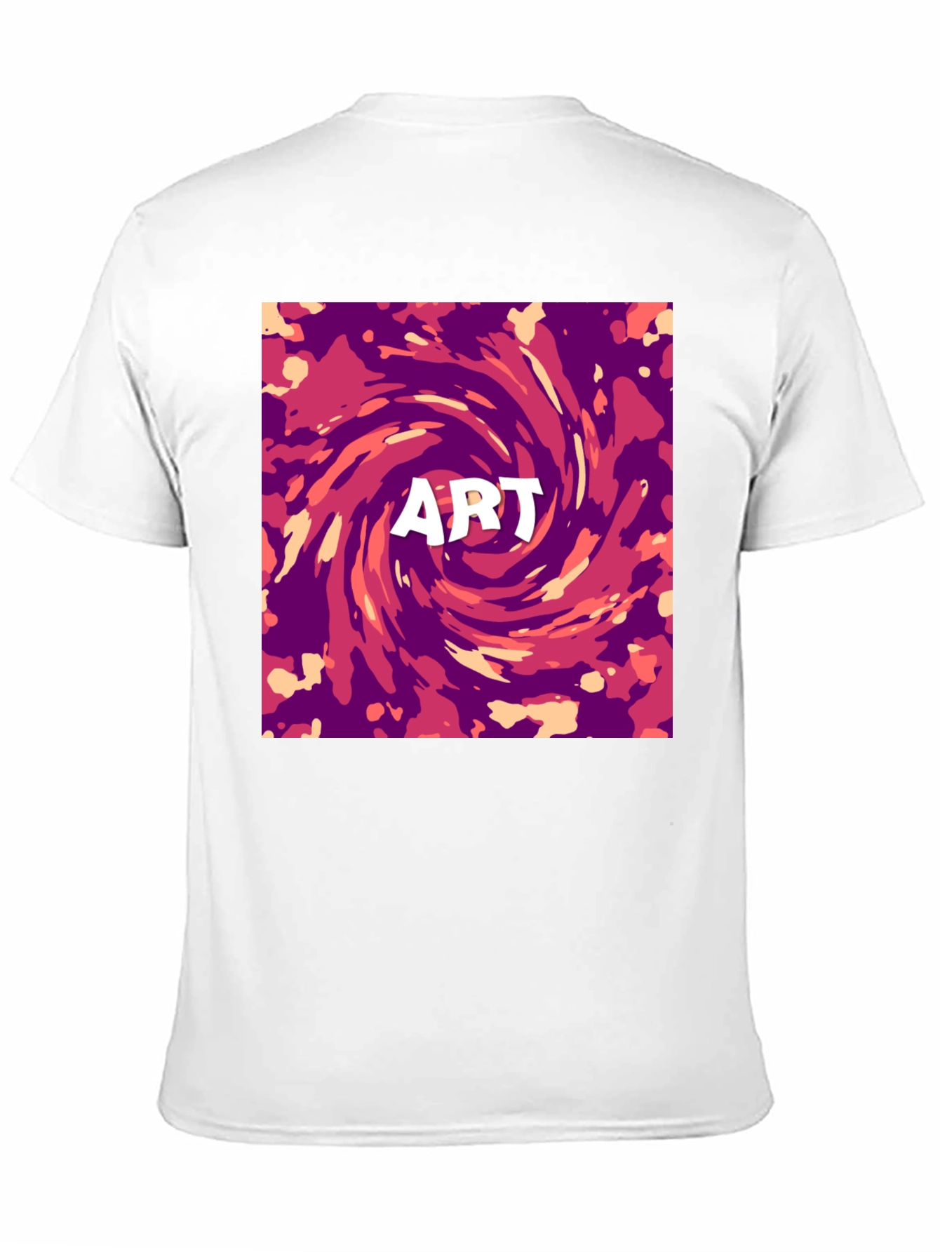 Abstract Art Swirl Graphic Print T-Shirt