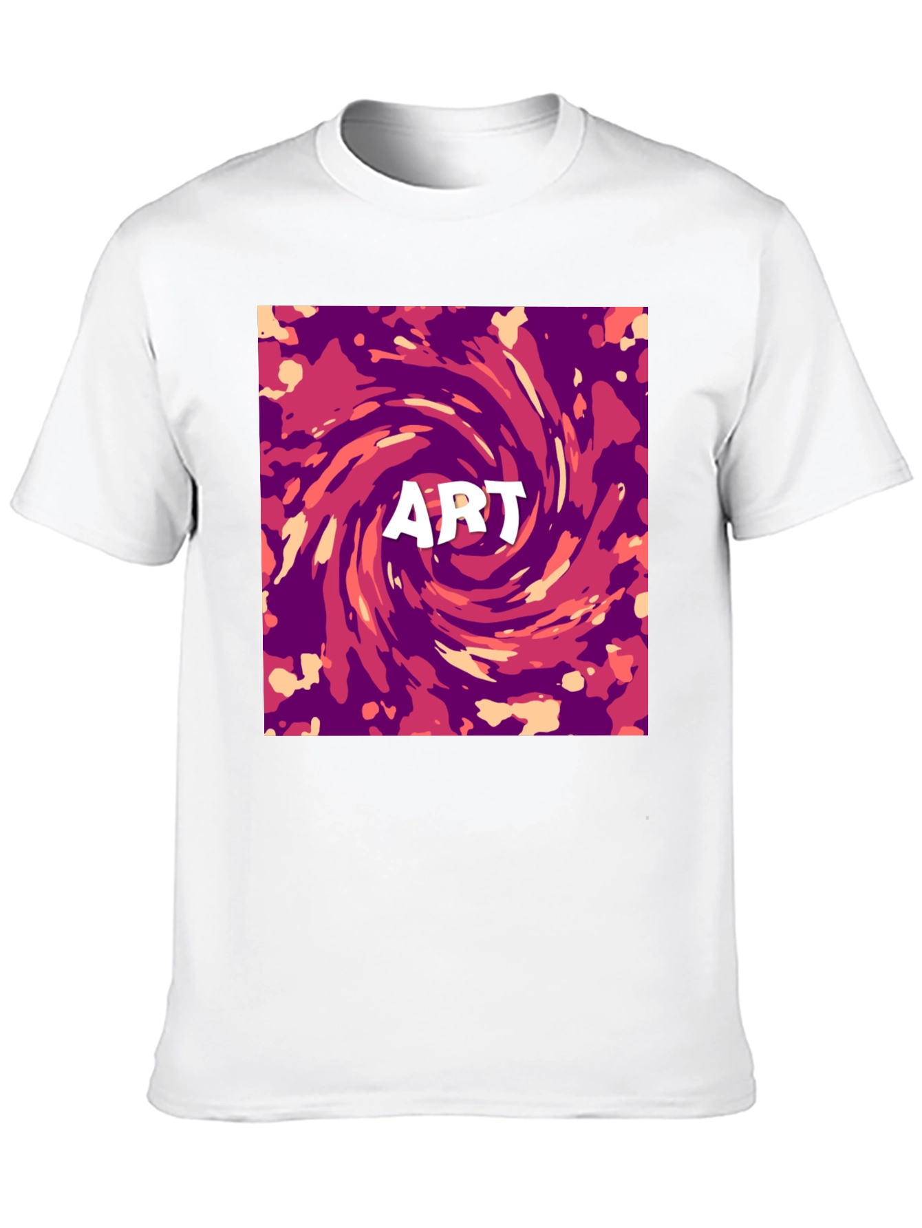 Abstract Art Swirl Graphic Print T-Shirt