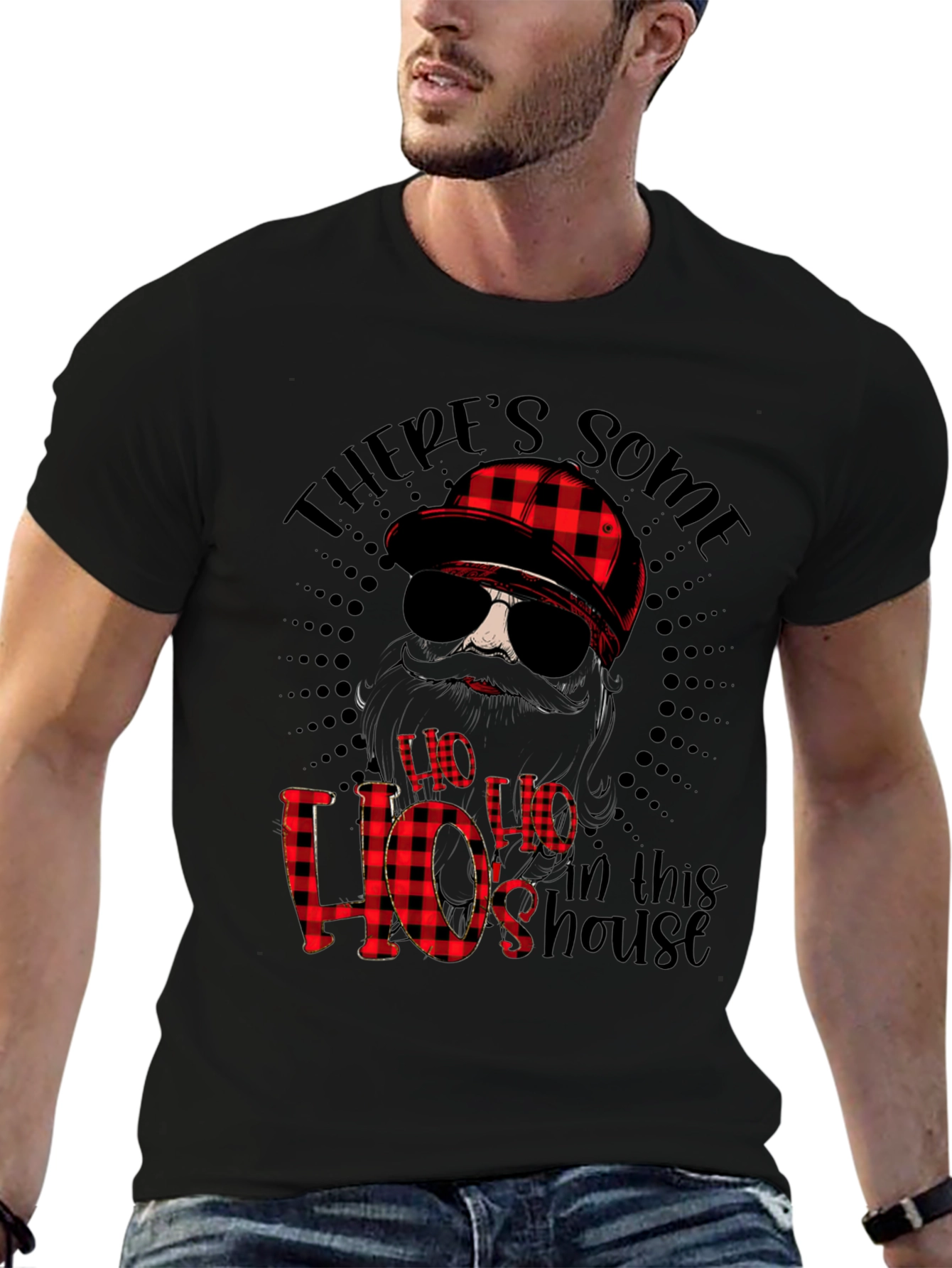 Funny Theres Some Hos in This House Graphic Tee