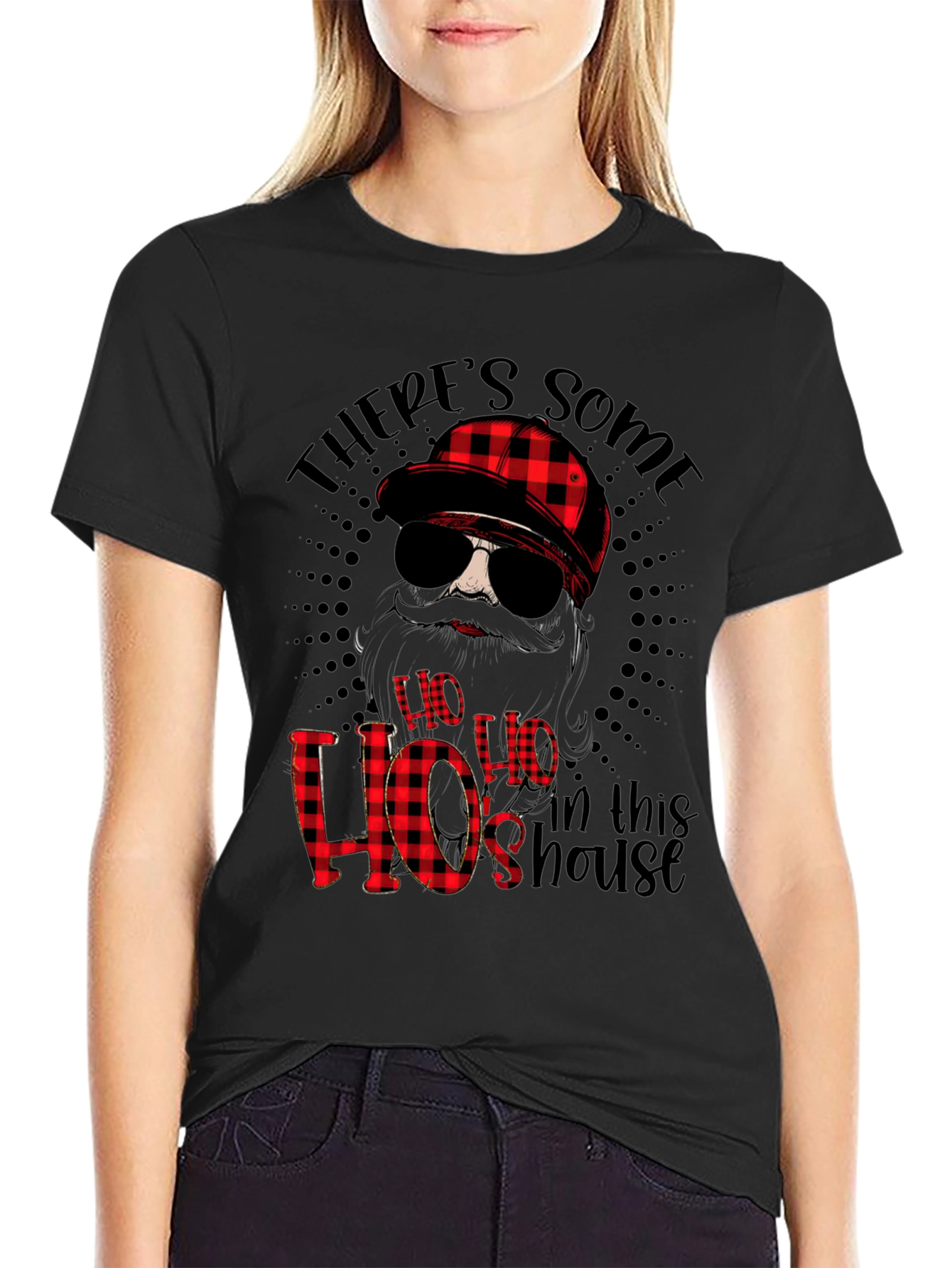 Funny Theres Some Hos in This House Graphic Tee