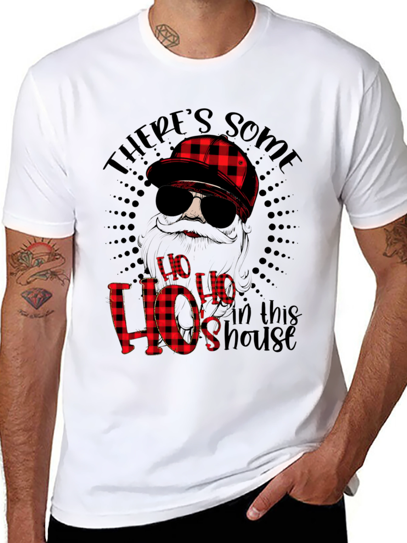 Funny Theres Some Hos in This House Graphic Tee