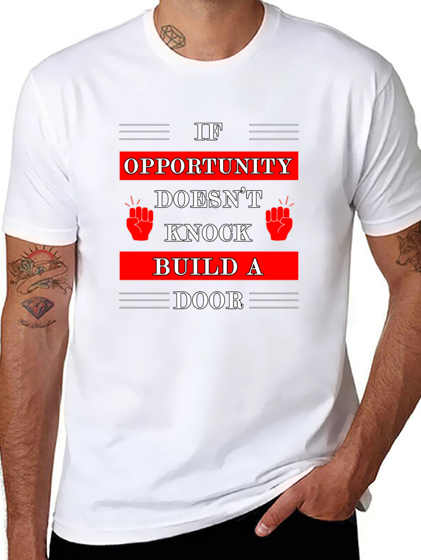 Opportunity Knocks T-Shirt - Build A Door