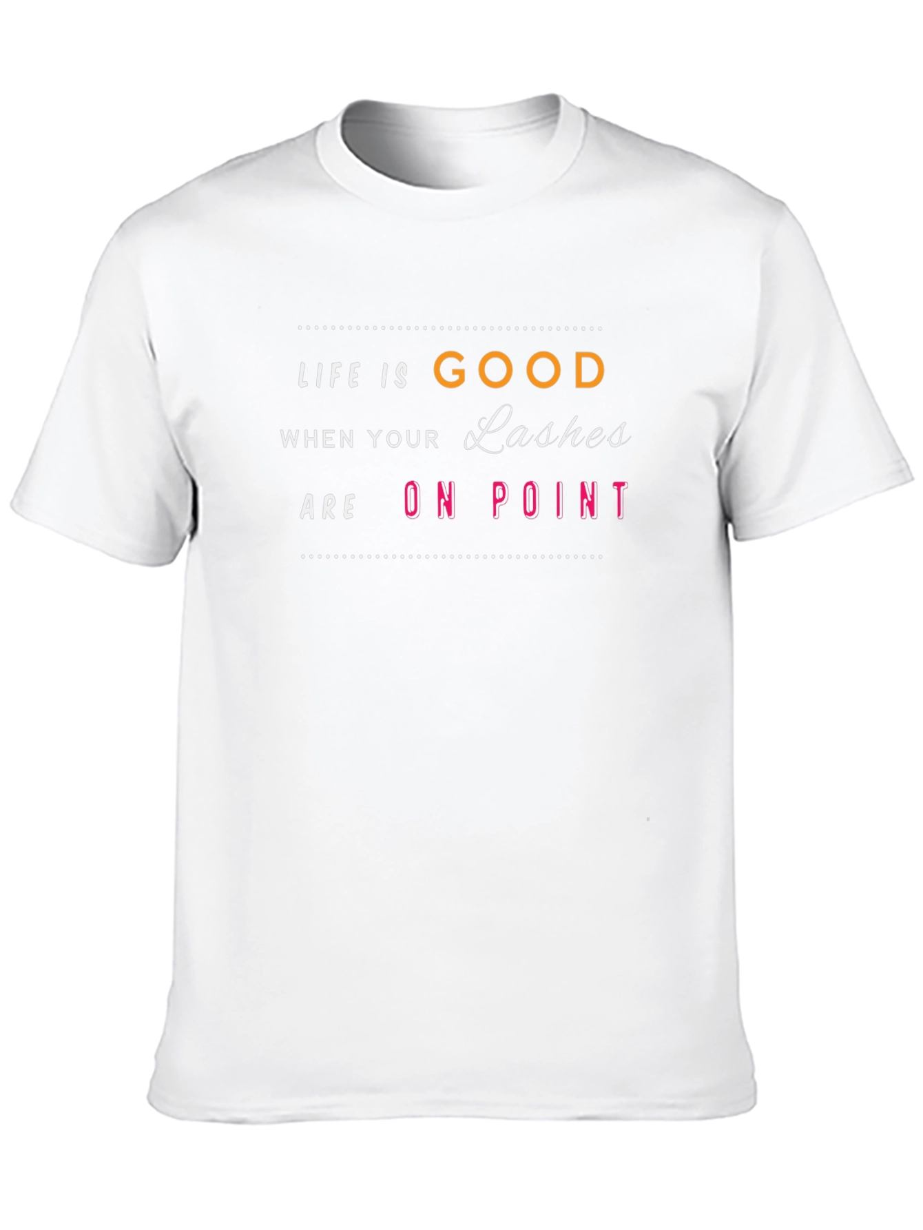 Life is Good Lashes On Point Graphic Tee