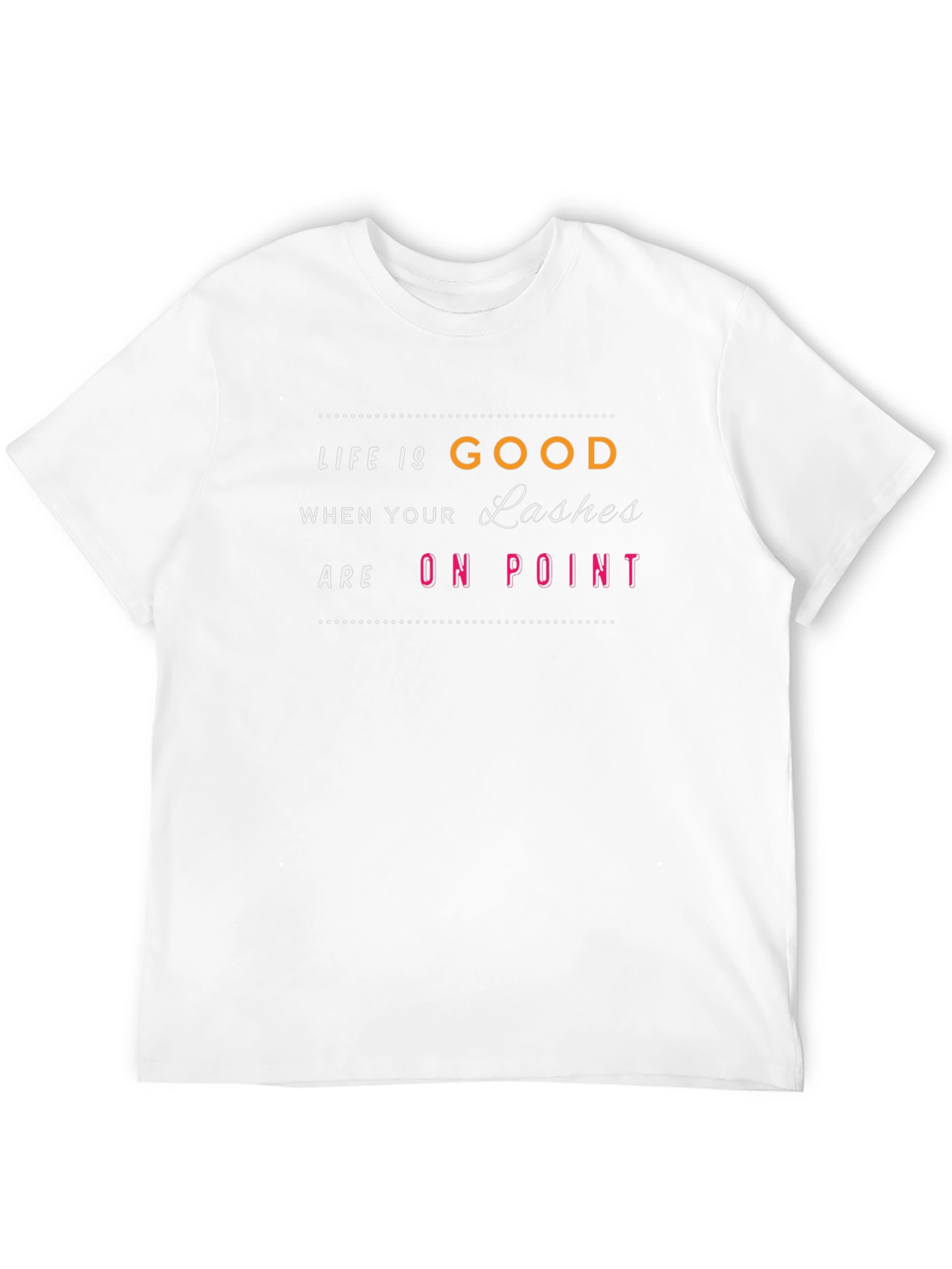 Life is Good Lashes On Point Graphic Tee