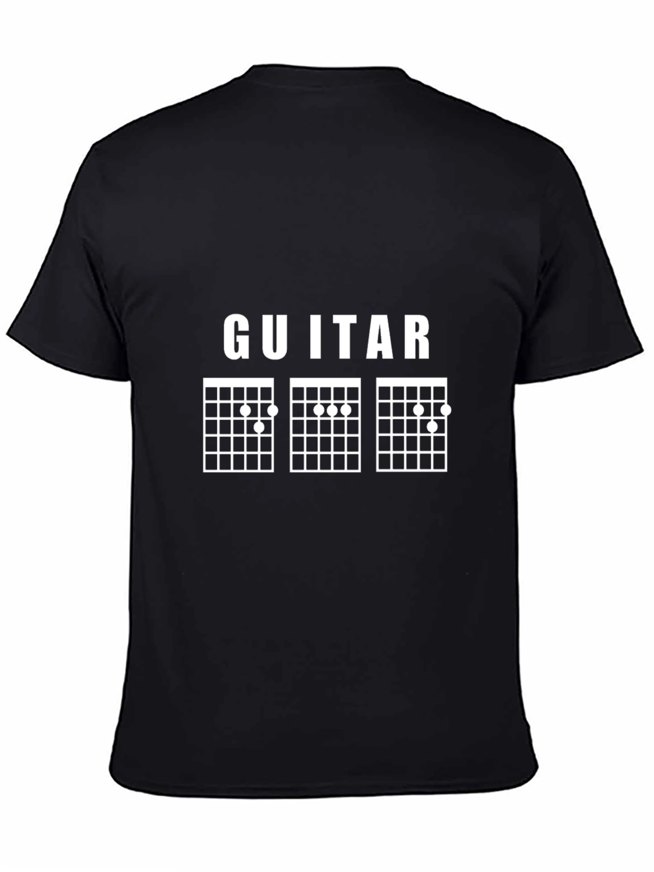 Guitar Chords Black T-Shirt