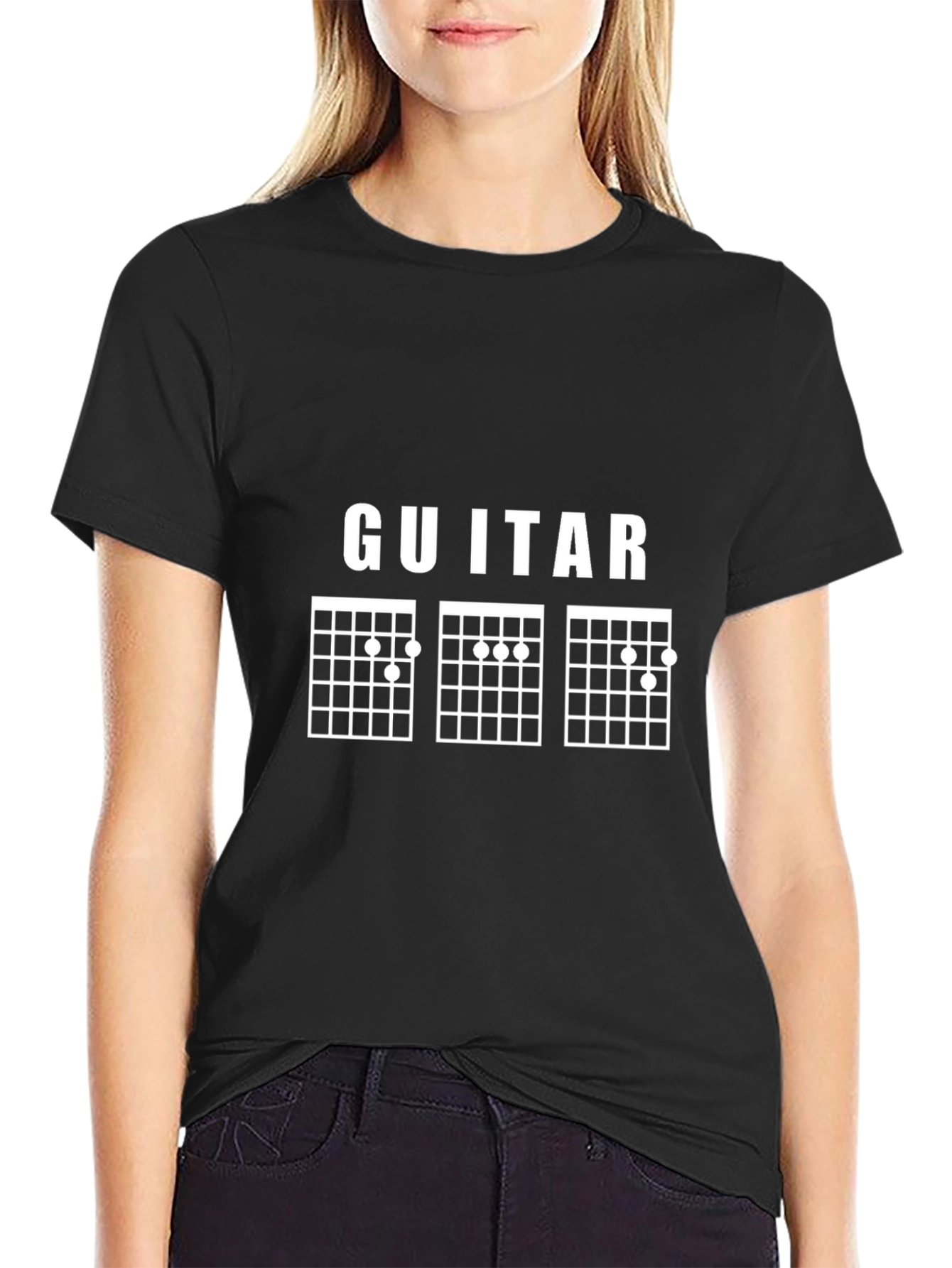 Guitar Chords Black T-Shirt