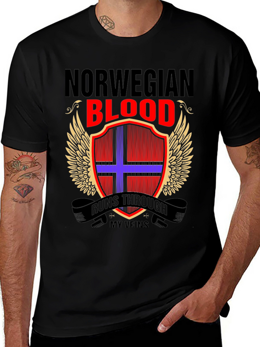 Norwegian Blood T-Shirt: Heritage Pride Tee