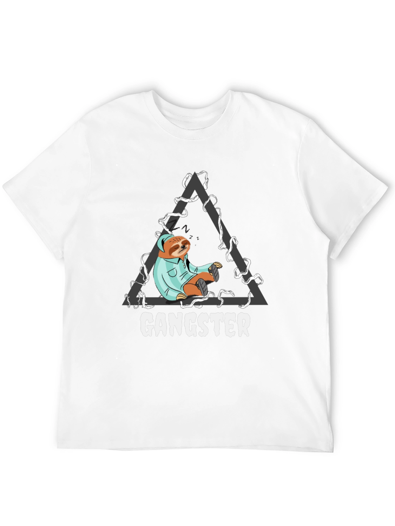 Gangster Sloth T-Shirt - Cool Graphic Tee