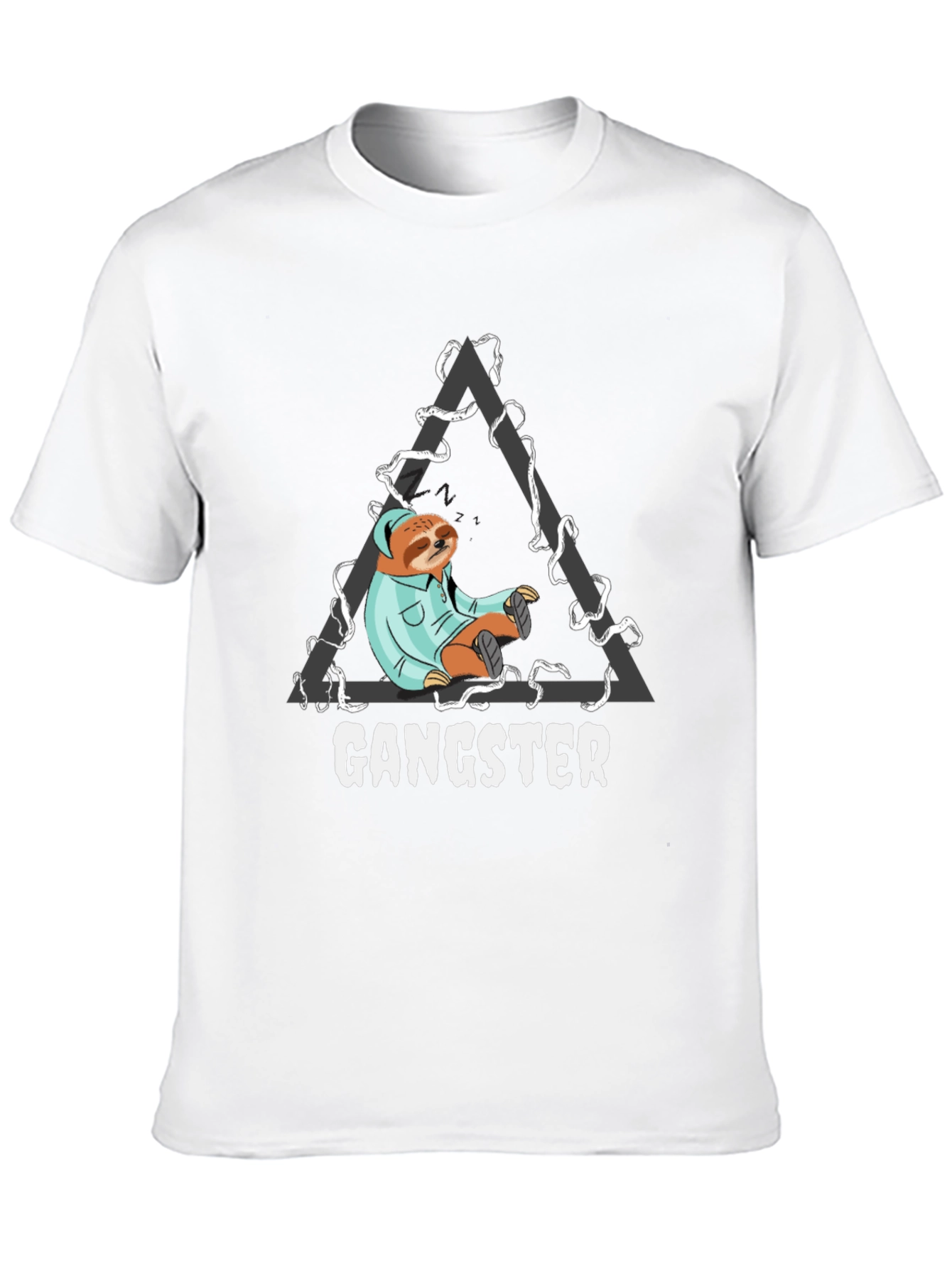 Gangster Sloth T-Shirt - Cool Graphic Tee