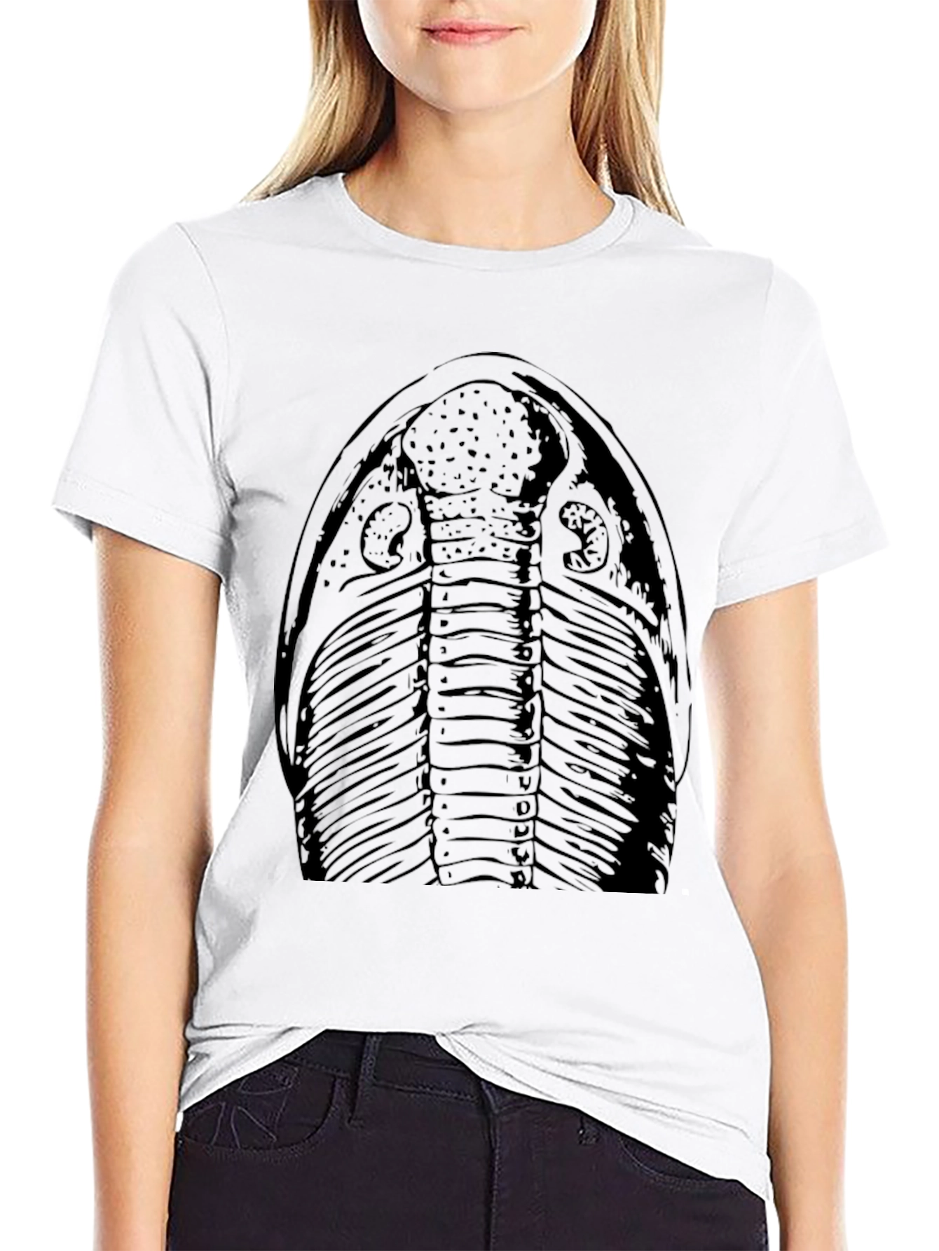 Trilobite Graphic Tee - Black Cotton T-Shirt