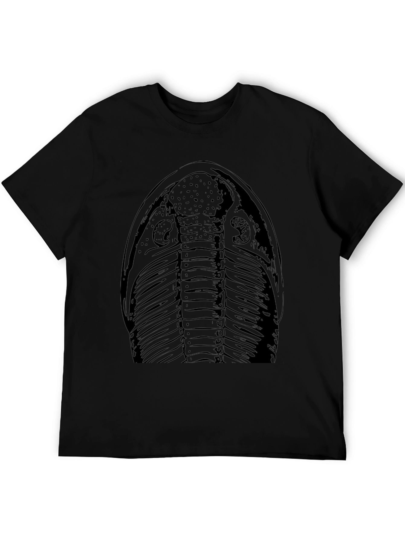 Trilobite Graphic Tee - Black Cotton T-Shirt