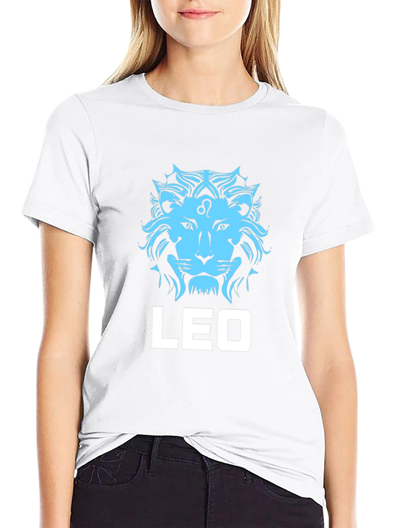 Leo Zodiac T-Shirt - Black Cotton Graphic Tee