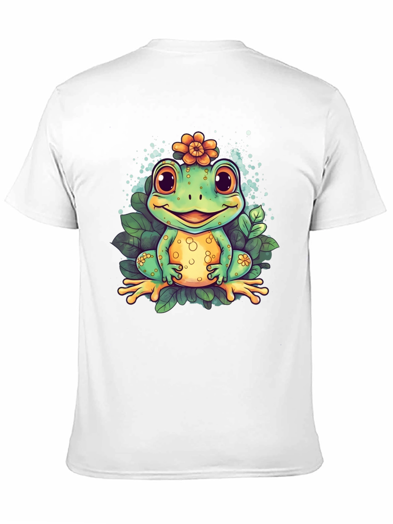 Cute Frog Graphic T-Shirt - Mens Black Tee