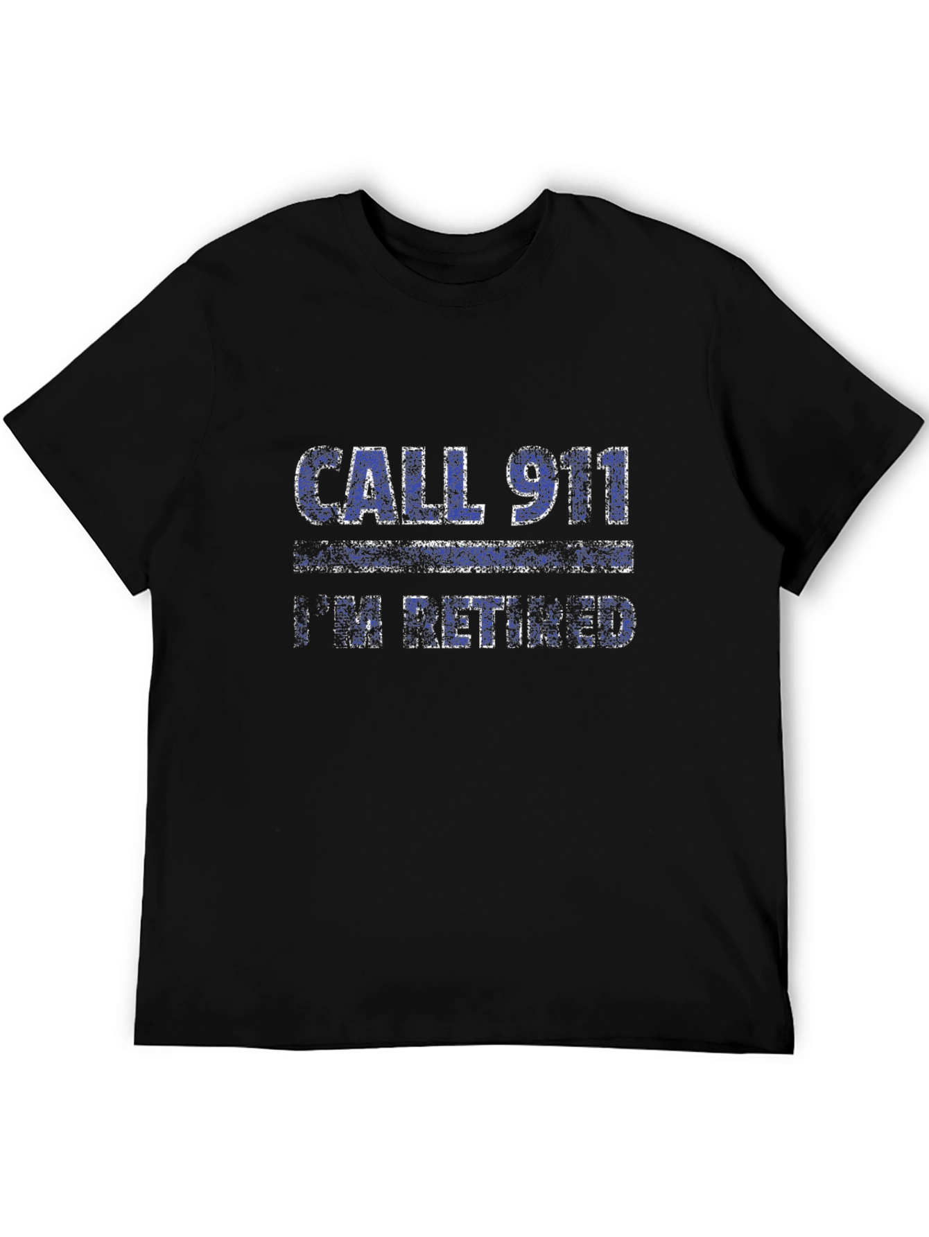 Retired Call 911 Graphic Tee - Black