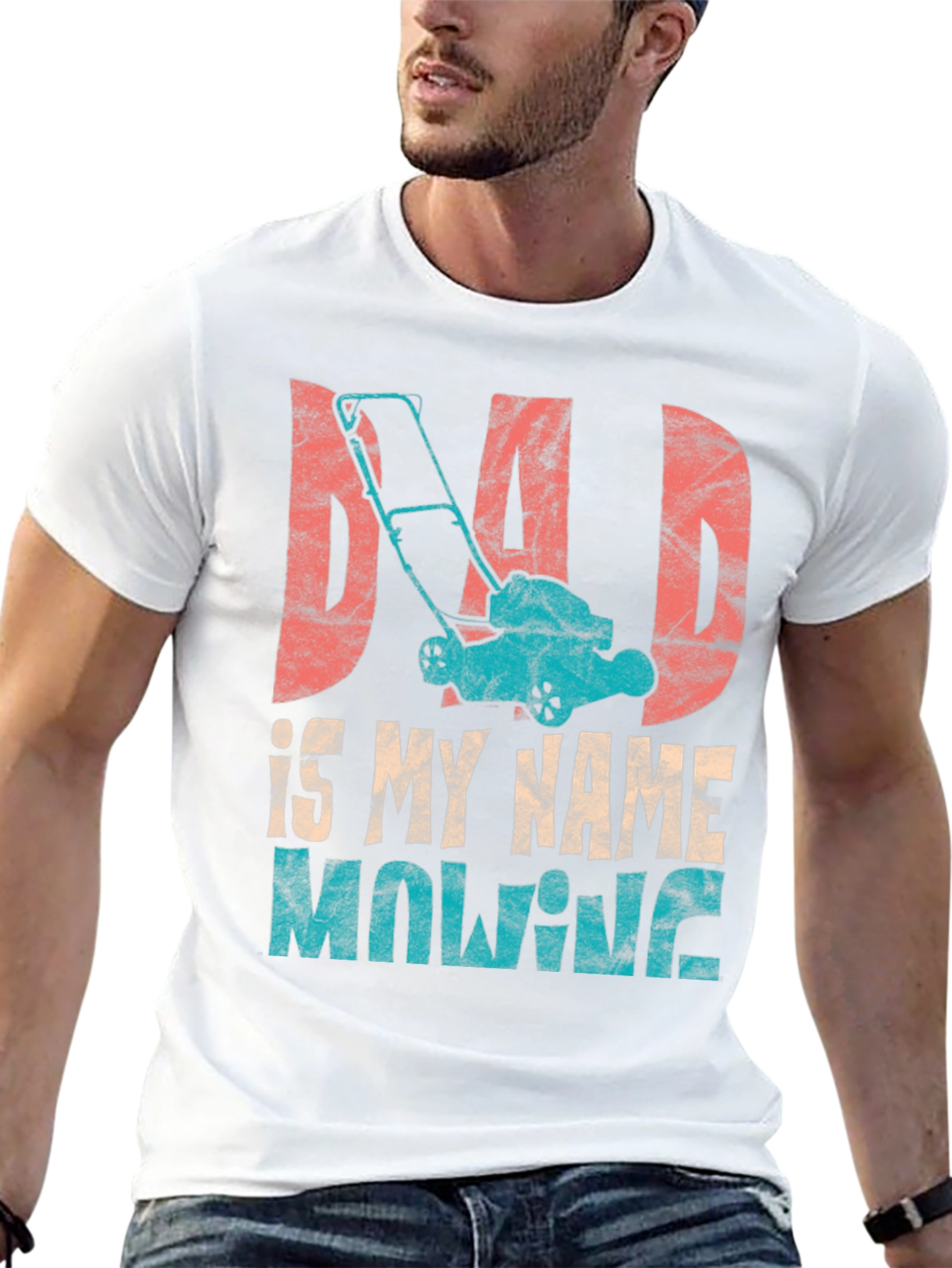 Dad Mowing Shirt - Lawn Care Fathers Day Tee
