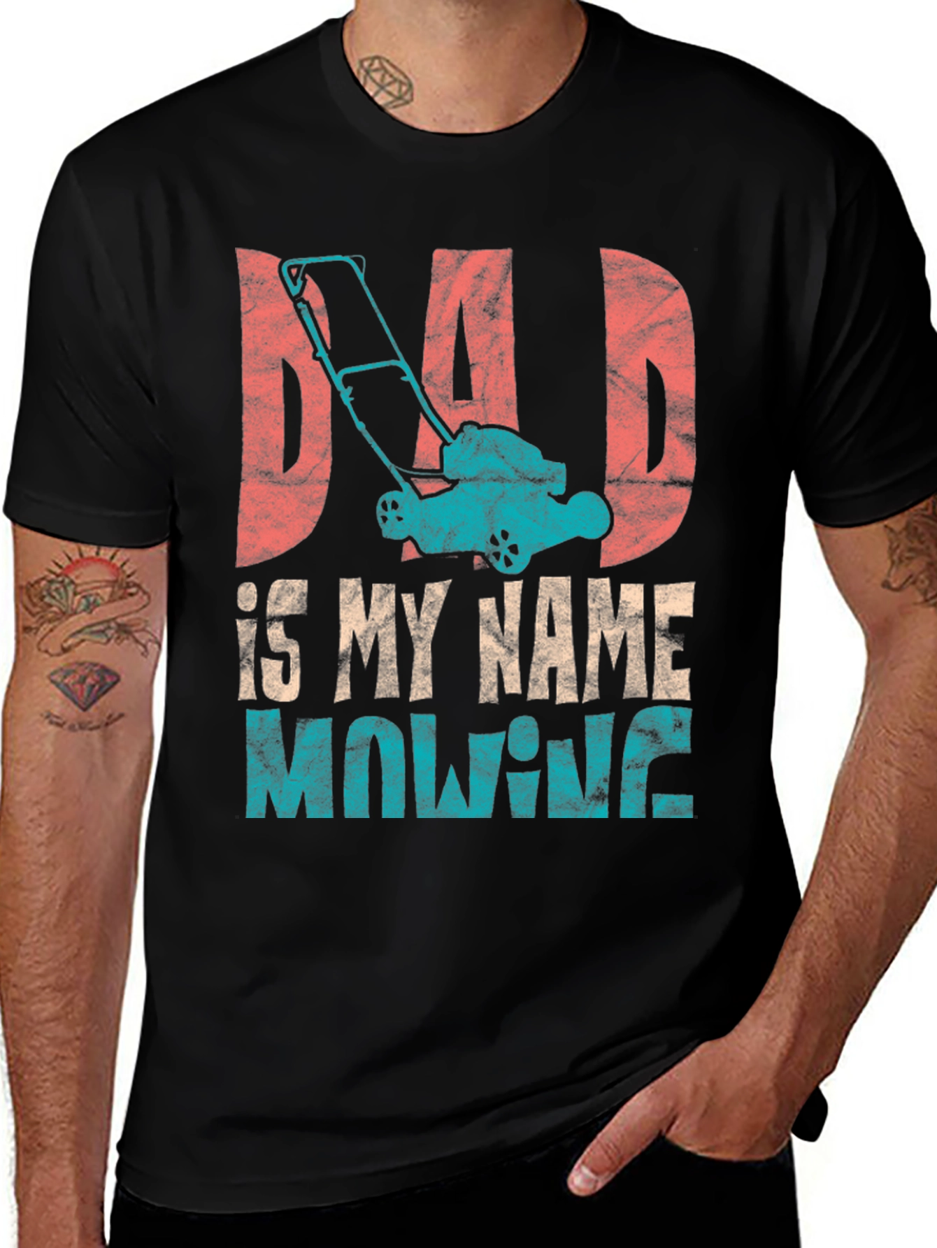 Dad Mowing Shirt - Lawn Care Fathers Day Tee